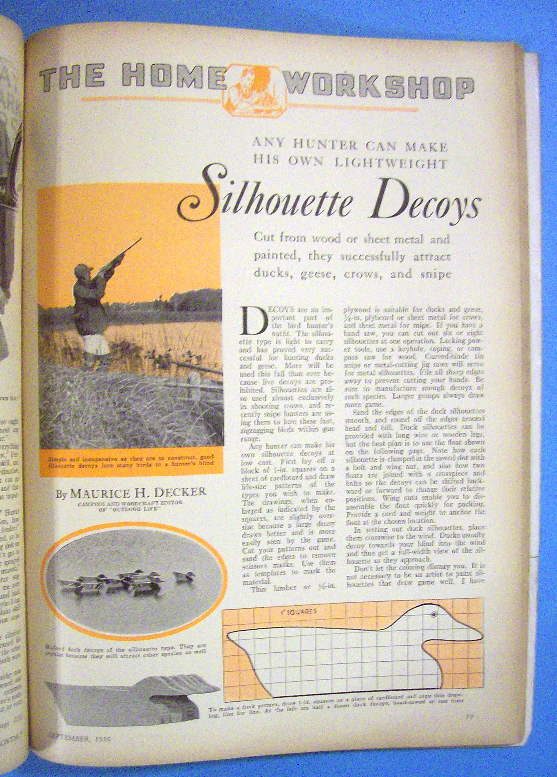 Popular Science Magazine September 1936 Road Toboggan
