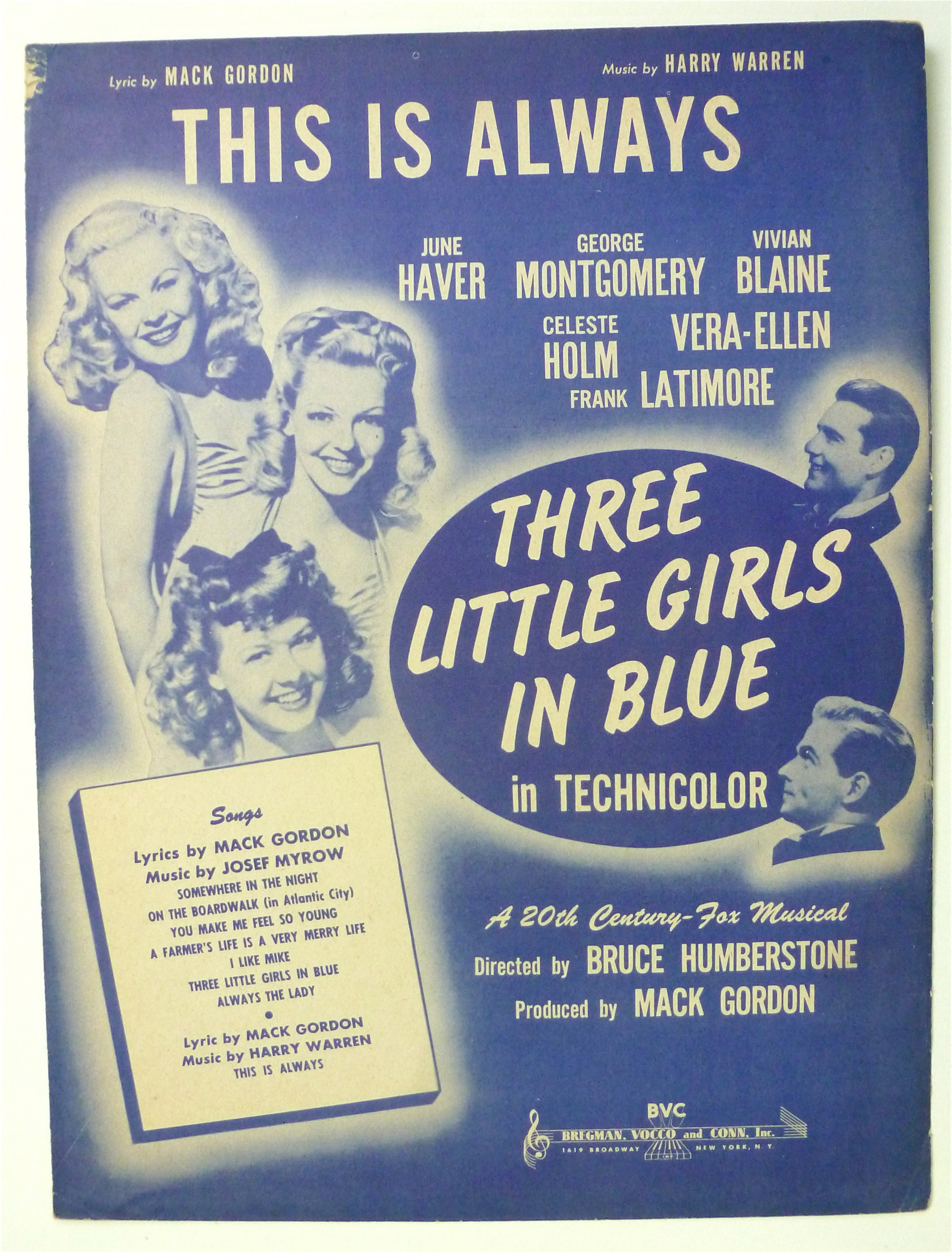Sheet Music For 1946 This Is Always