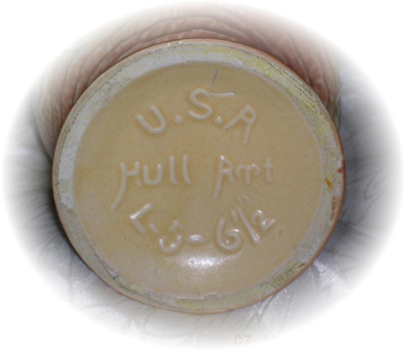 7 Inch Tall Original Label HULL VASE