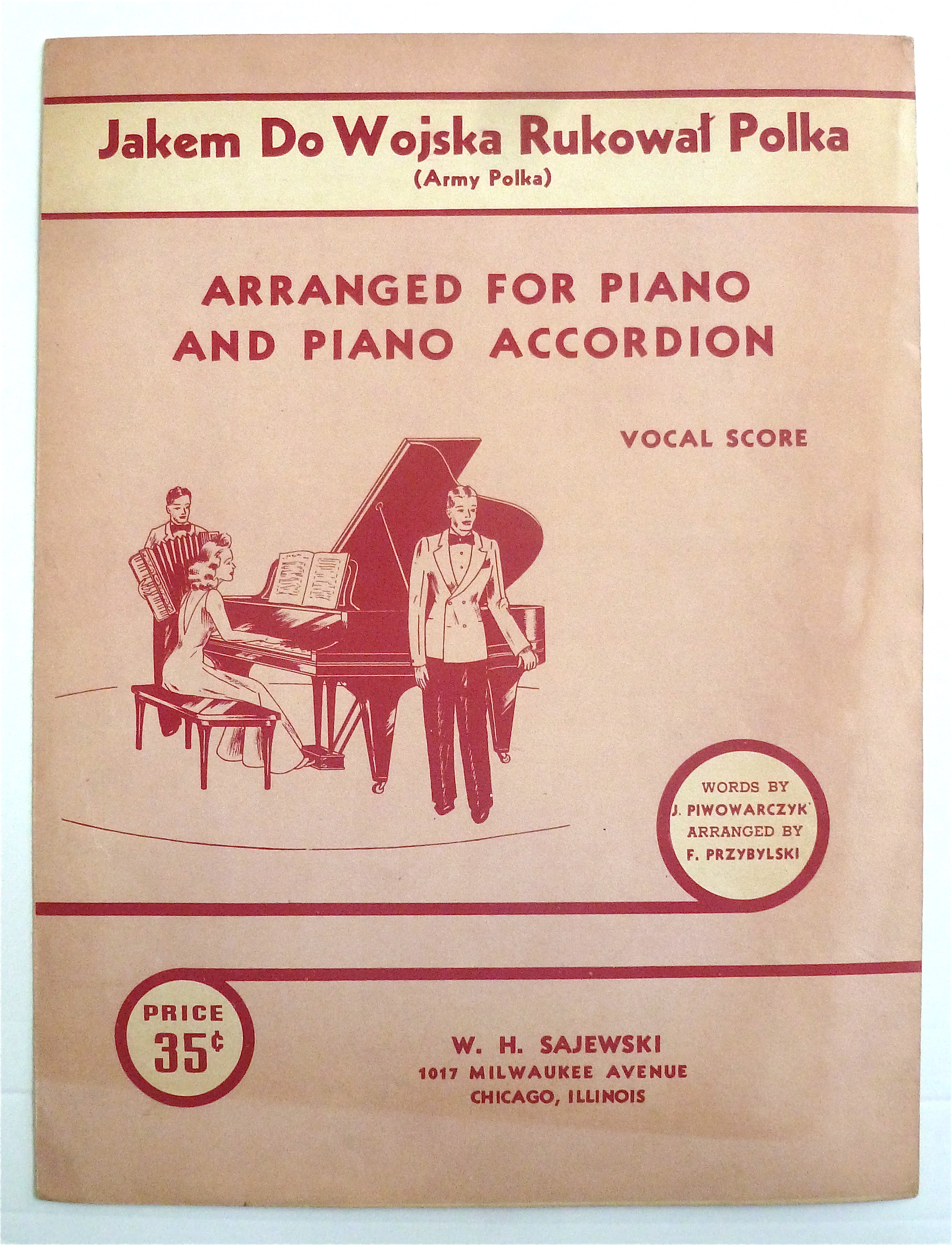 Sheet Music For 1941 Jakem Do Wojska Rukowal Polka