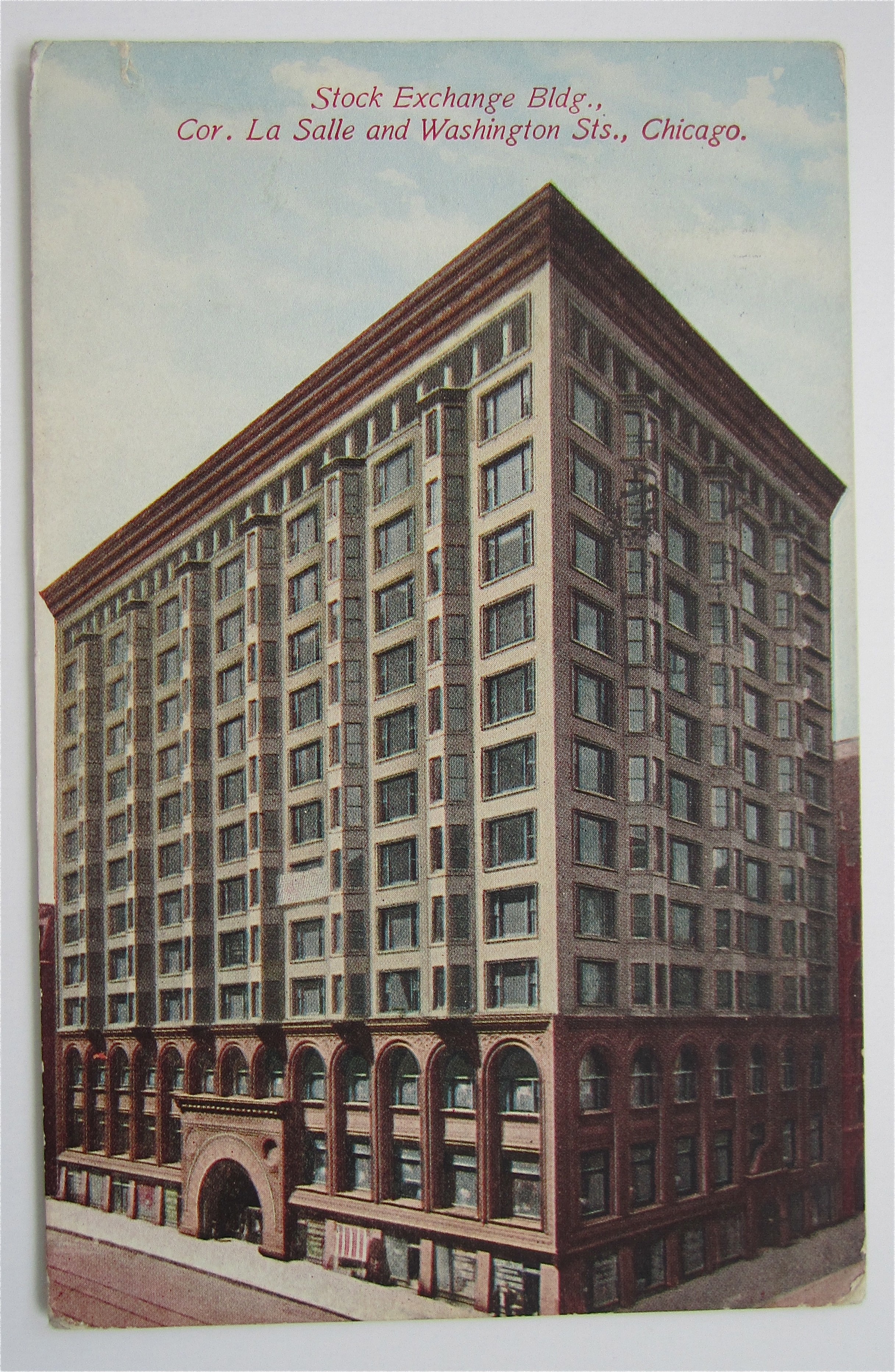 Stock Exchange Building Postcard (Chicago)