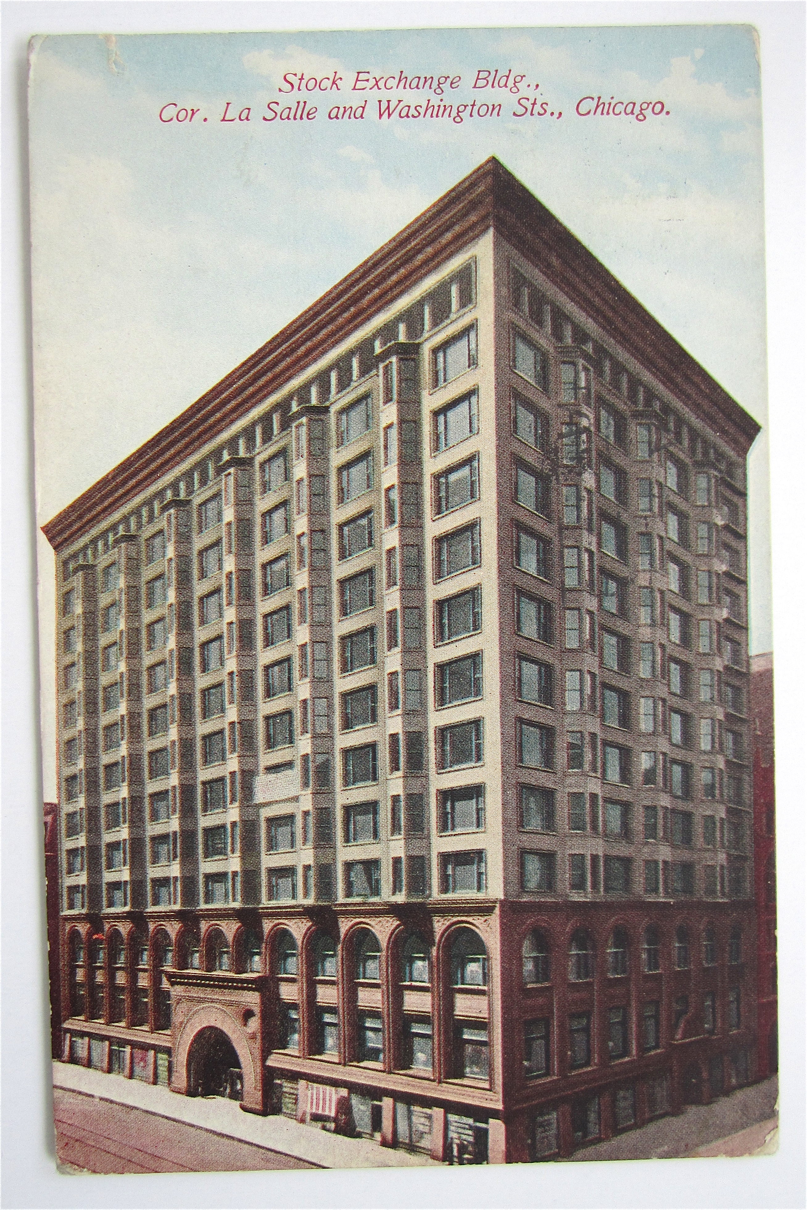Stock Exchange Building Postcard (Chicago)