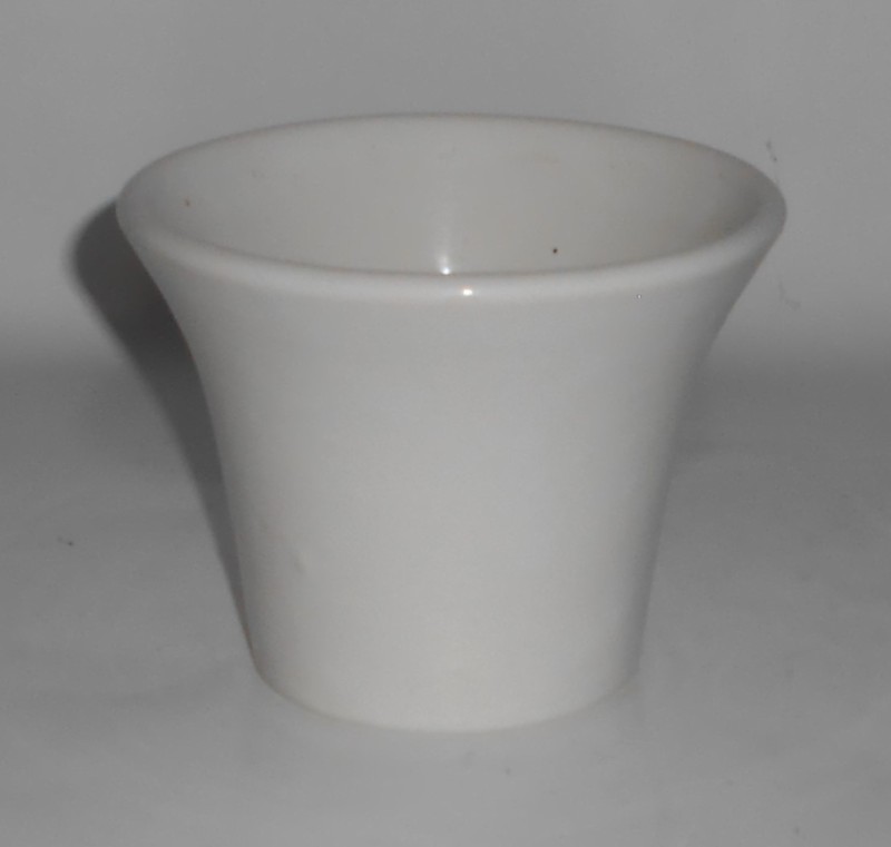 VINTAGE Bauer Pottery 4'' Spanish Gloss White Flower Pot