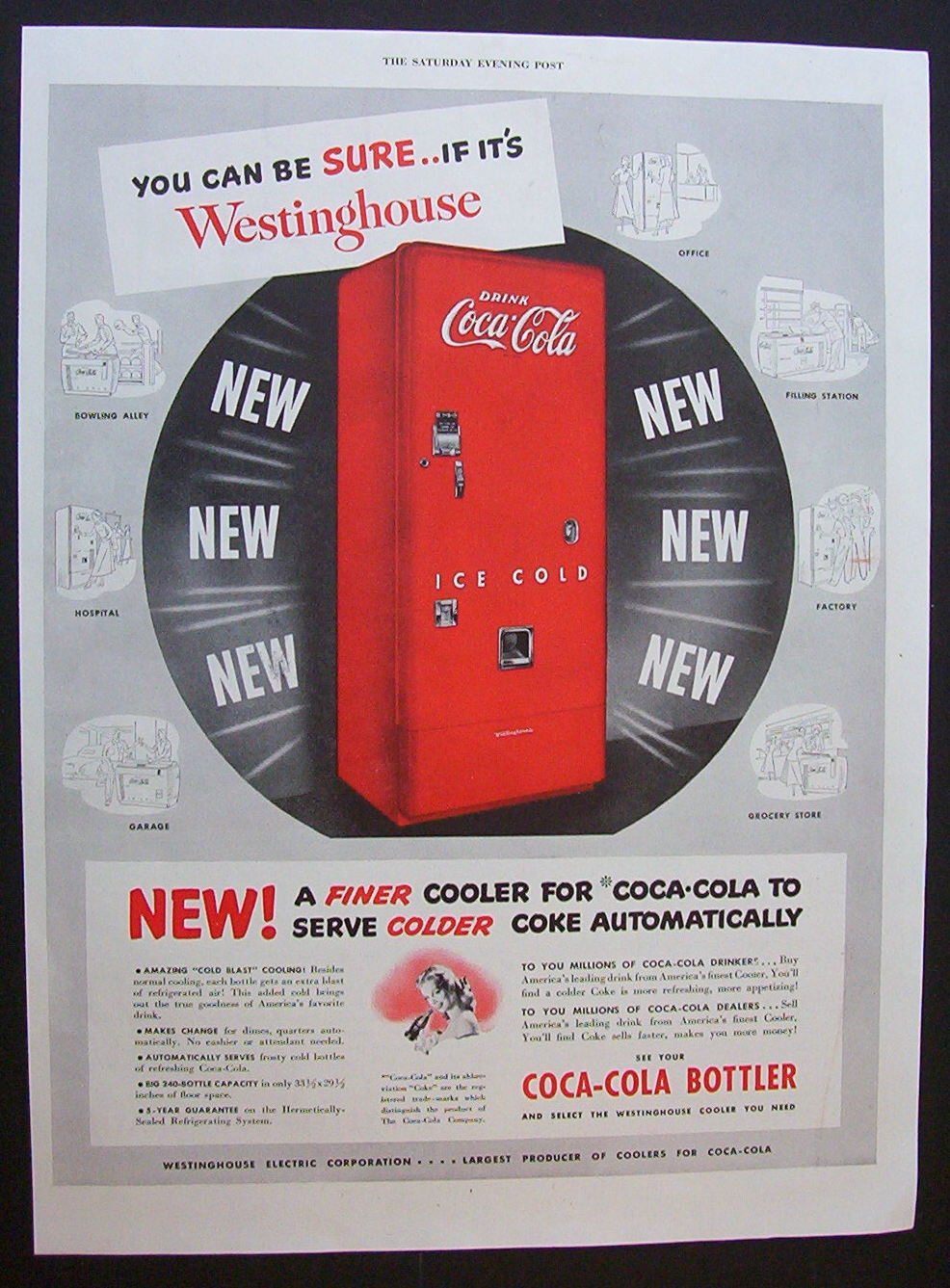 1949 Dual Ad: Coca  Cola  &  Chrysler  Corporation