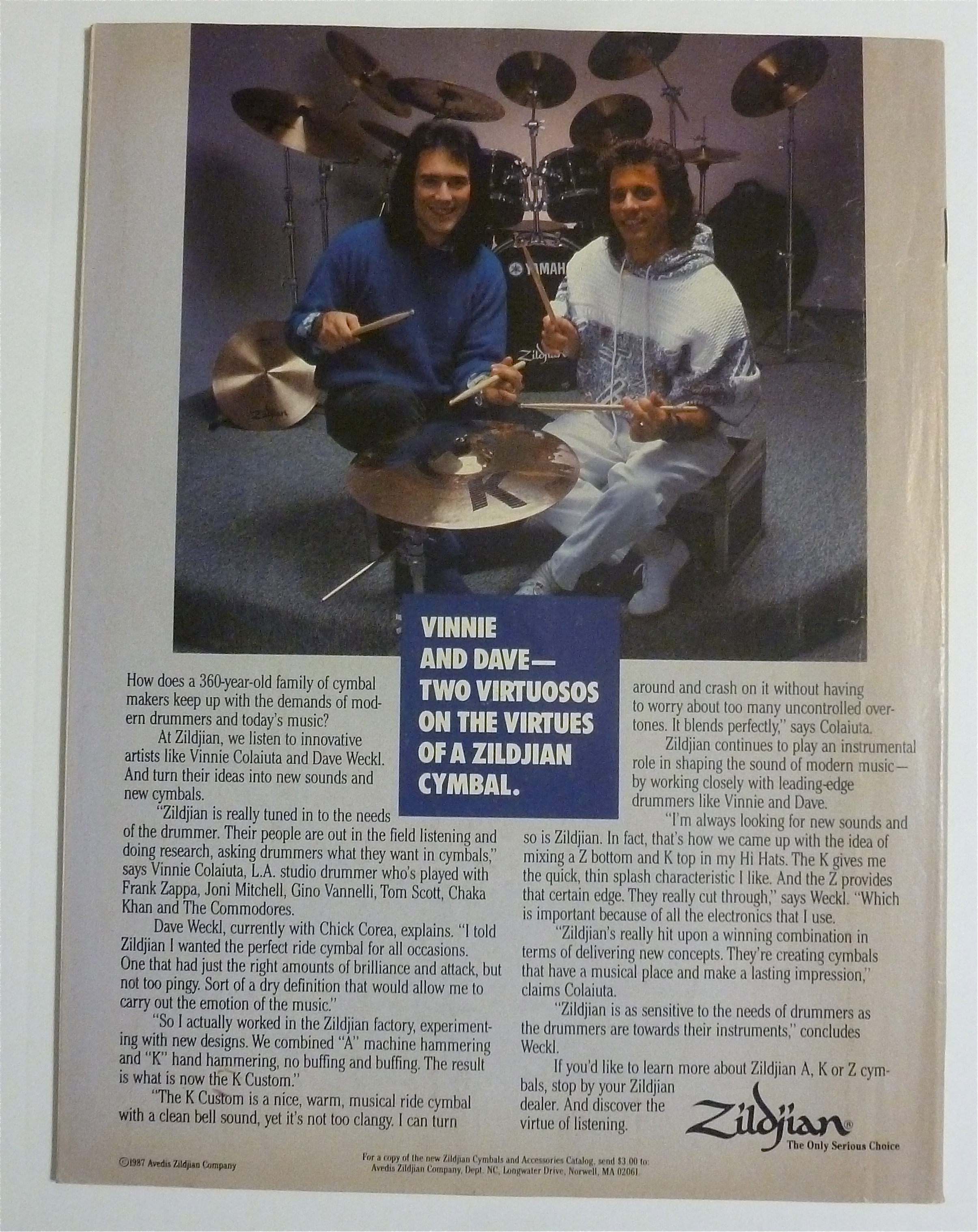 Down Beat Magazine November 1988 Miles Part II