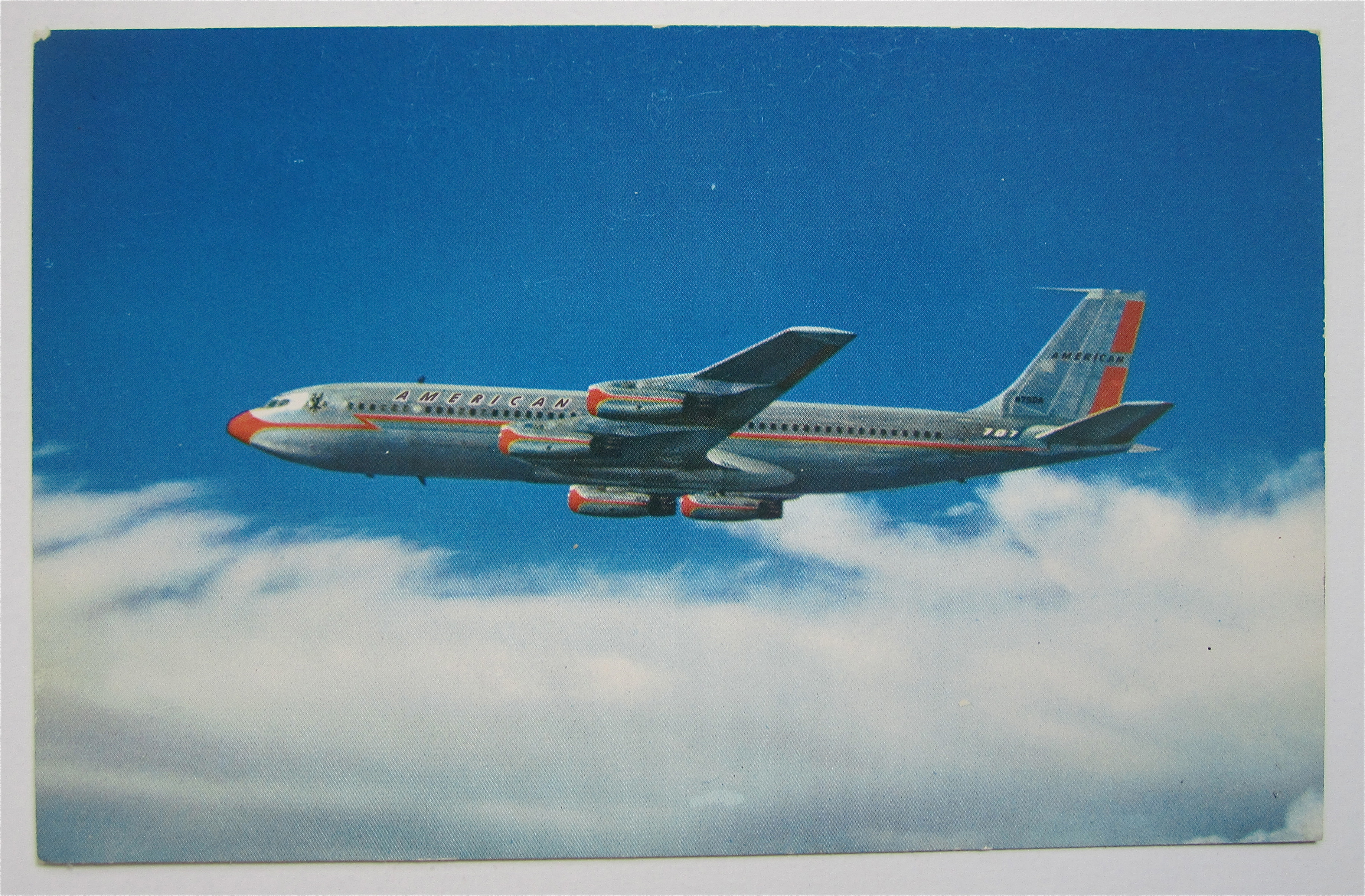 American Airlines 707 Jet Flagship Airplane Postcard