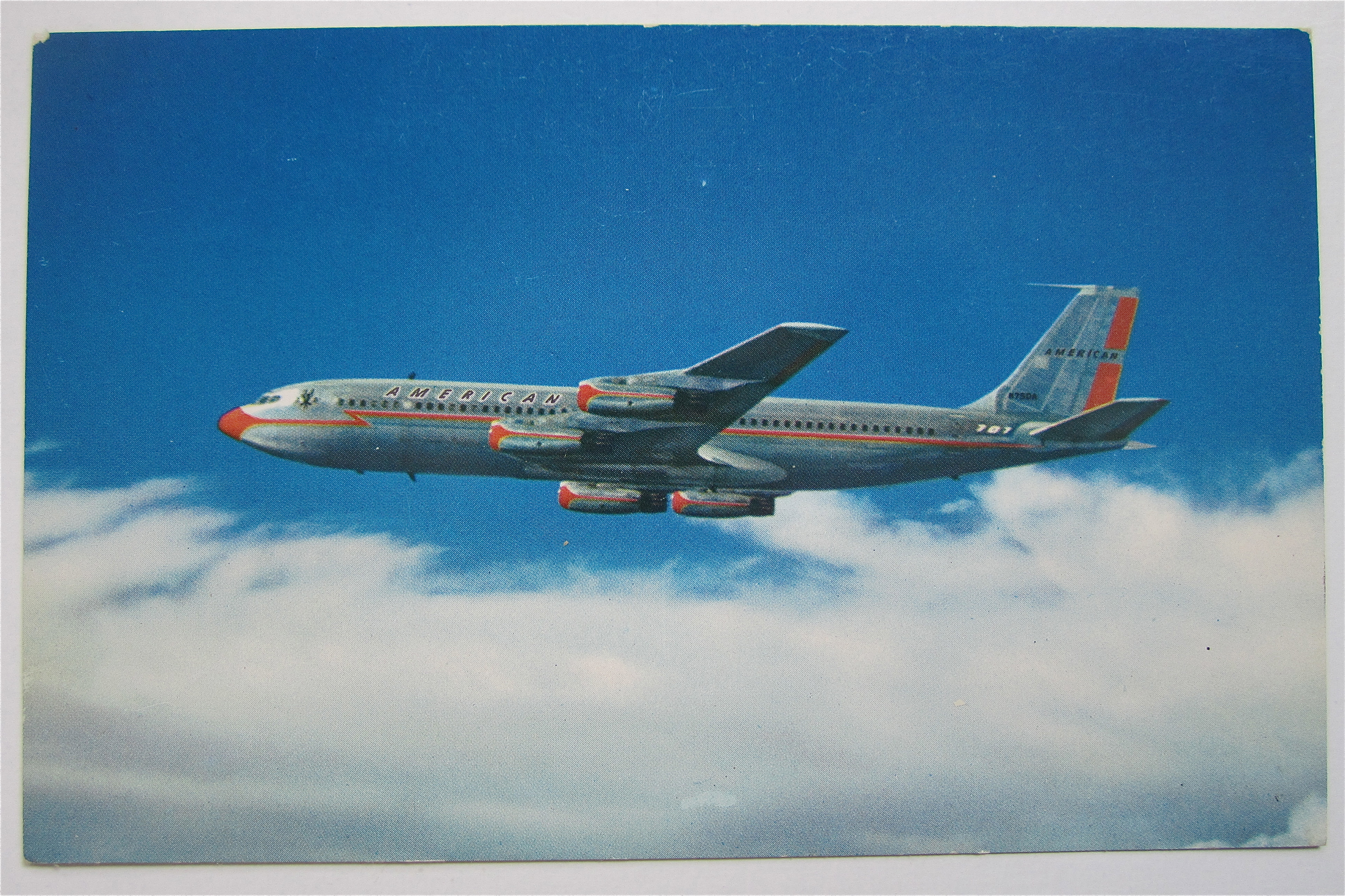 American Airlines 707 Jet Flagship Airplane Postcard