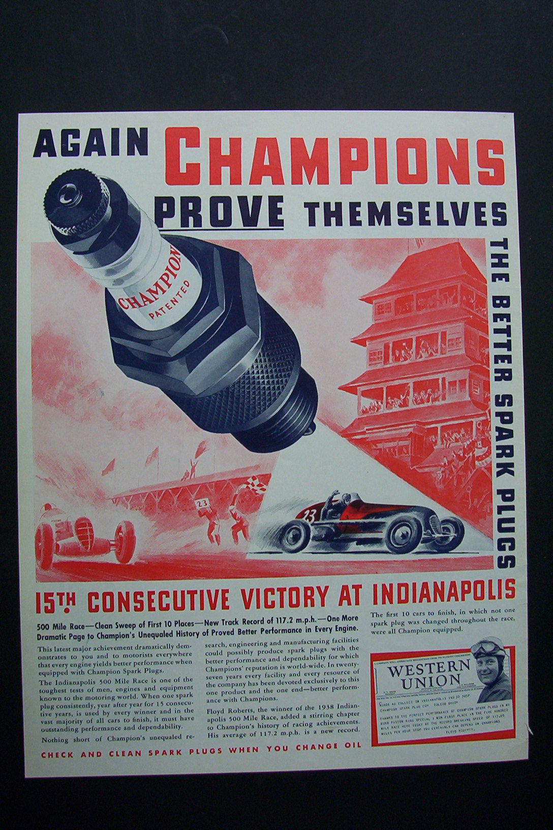 1938 Champion Spark Plugs