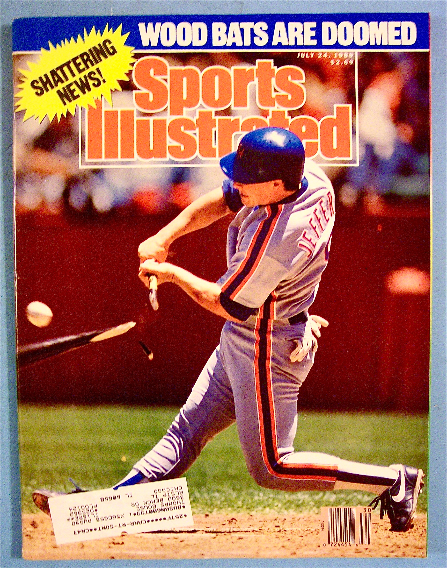 Sports Illustrated Magazine July 24, 1989 Wood Bats