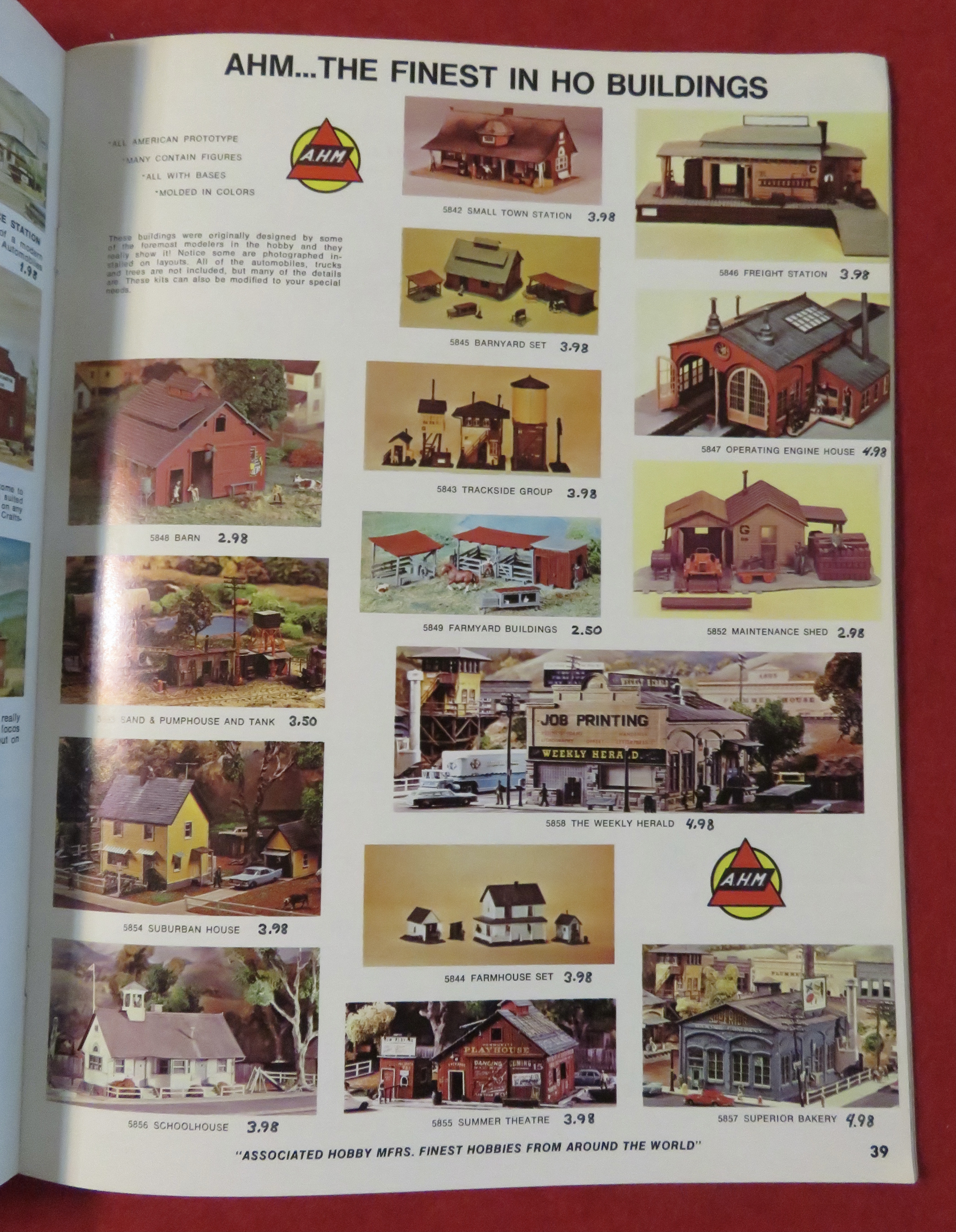 AHM Model Railroad Catalog Supplement 1970's