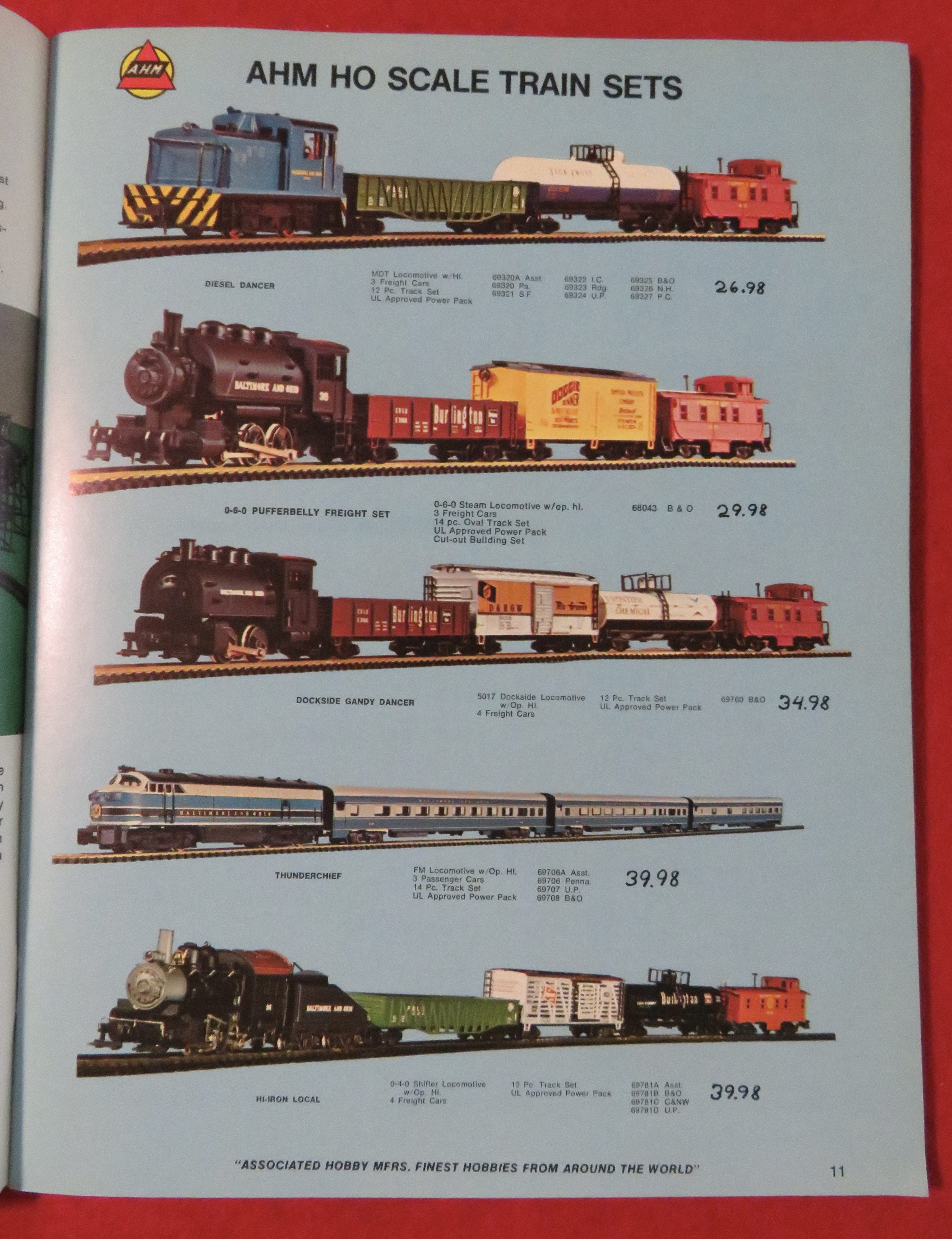 AHM Model Railroad Catalog Supplement 1970's