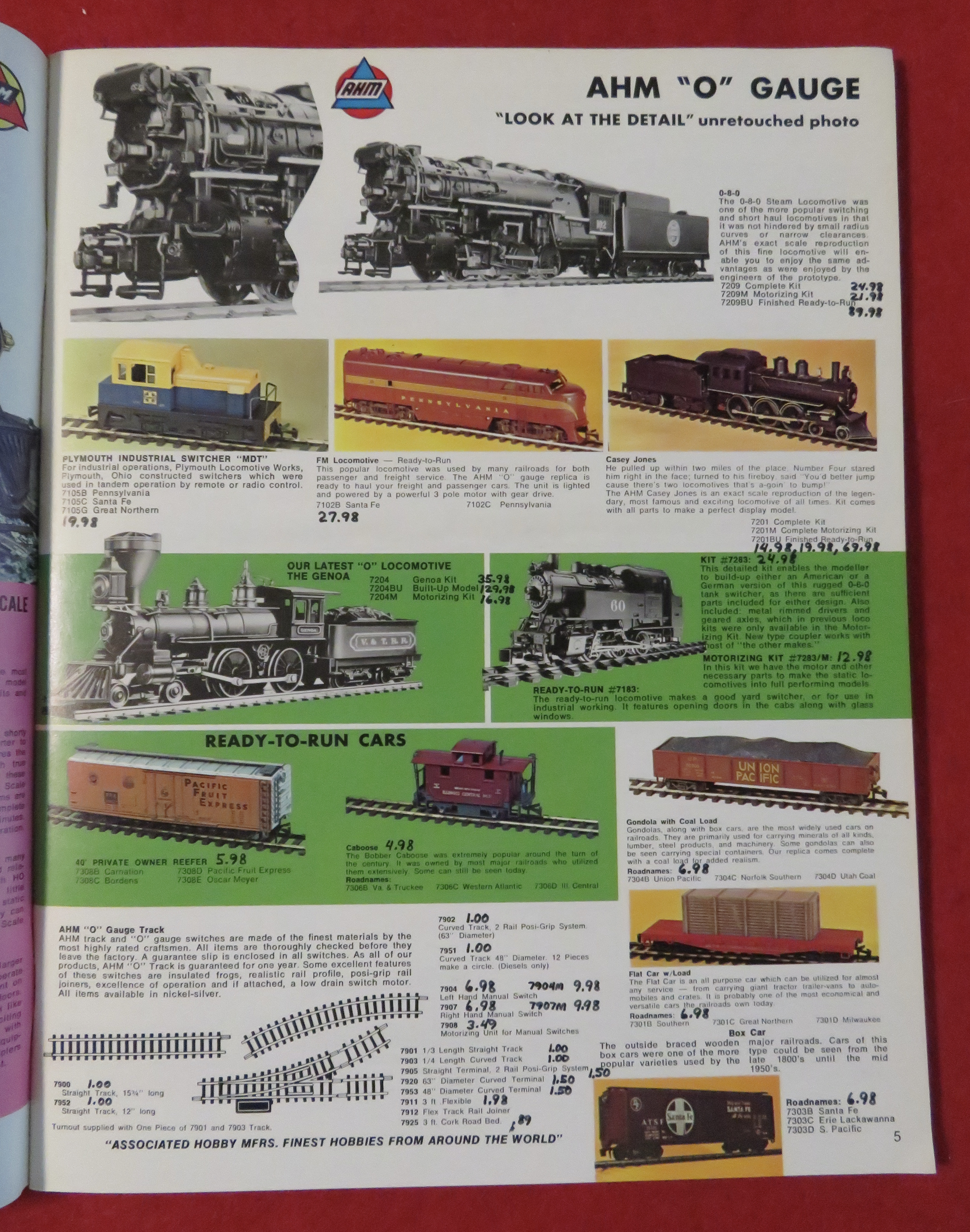 AHM Model Railroad Catalog Supplement 1970's