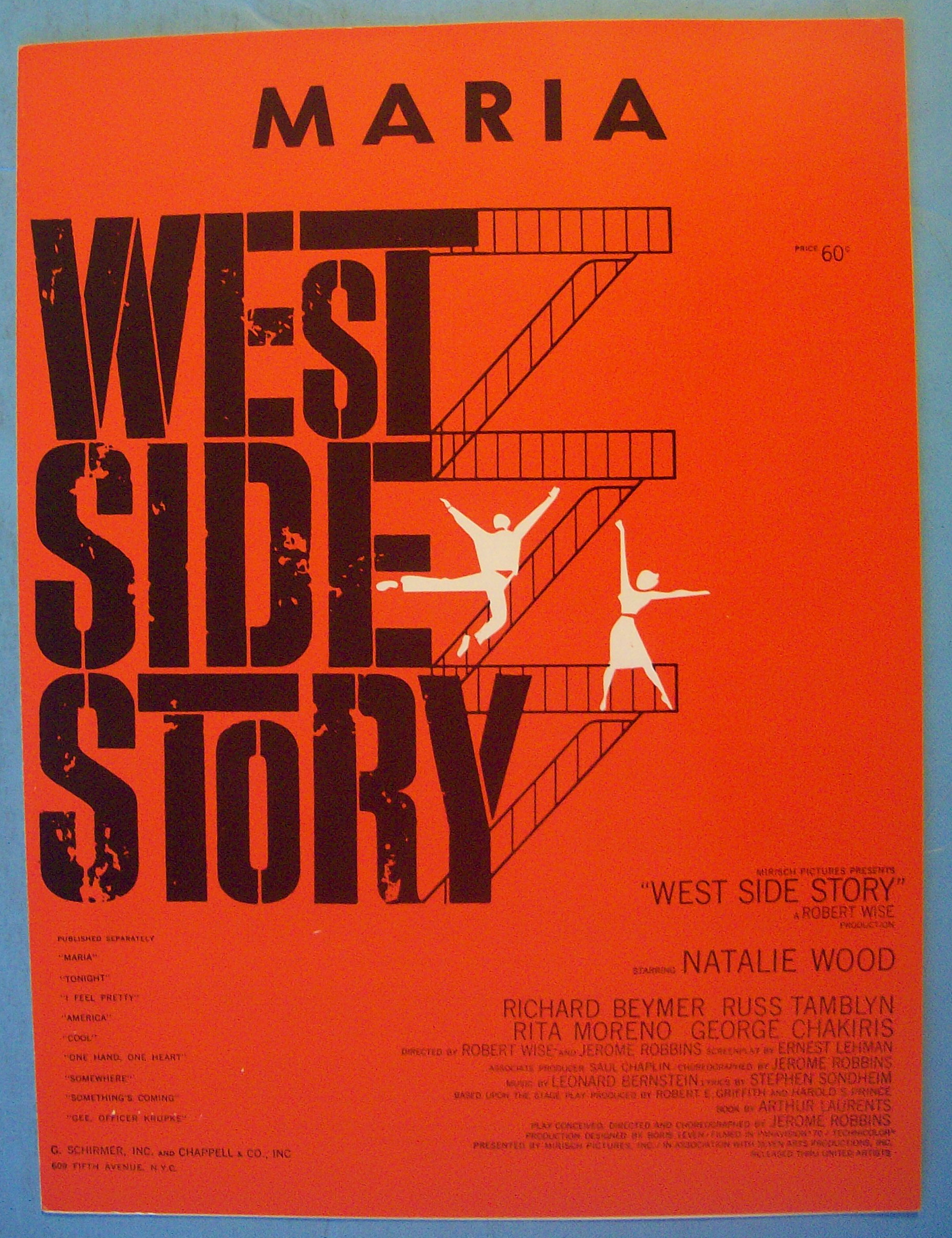 Maria Sheet Music 1957 West Side Story