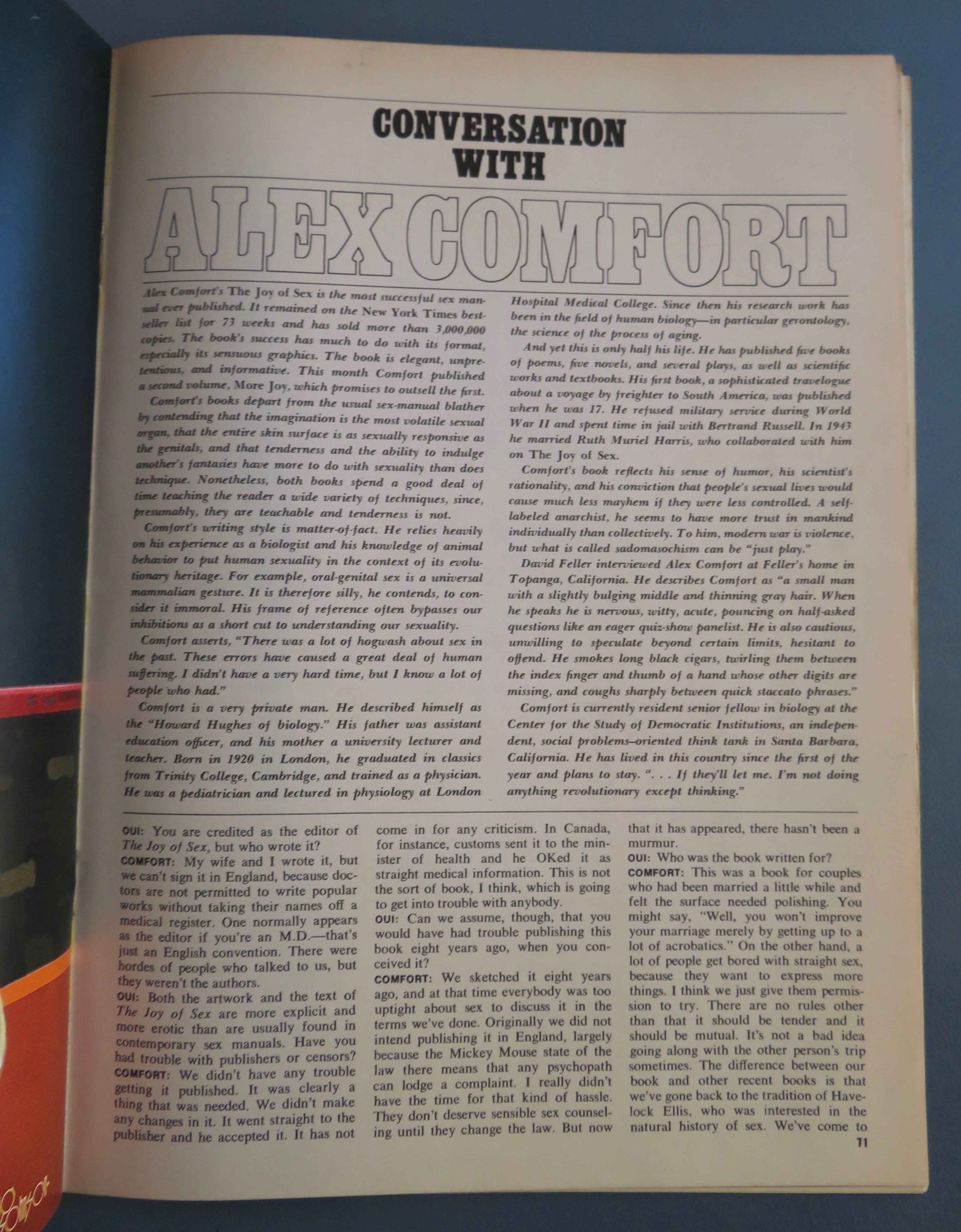 Oui Magazine December 1974 Clancy