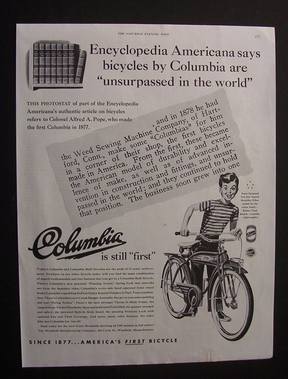 1949 Columbia Bicycles