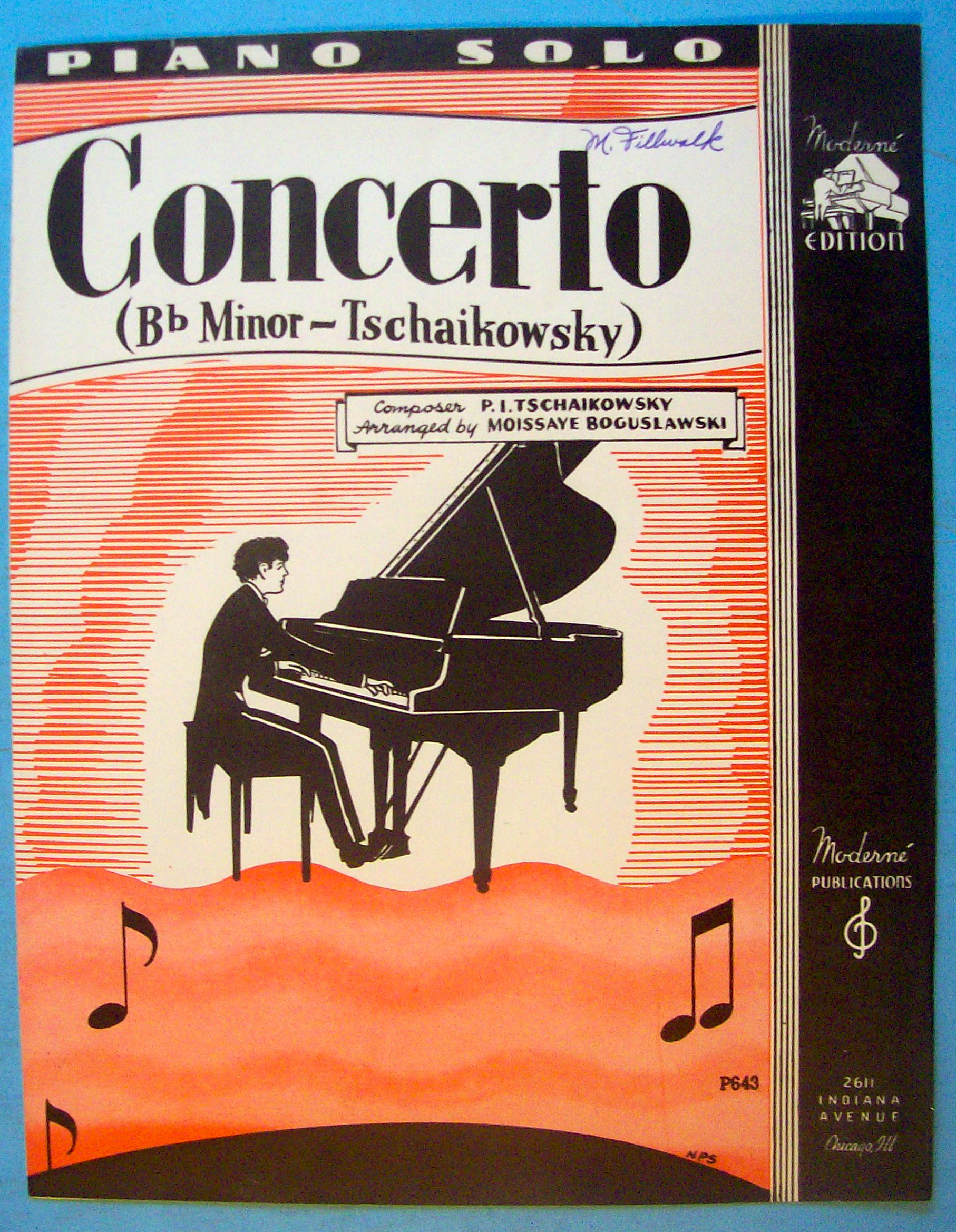 Concerto (Bb Minor-Tschaikowsky) 1941 Tschaikowsky