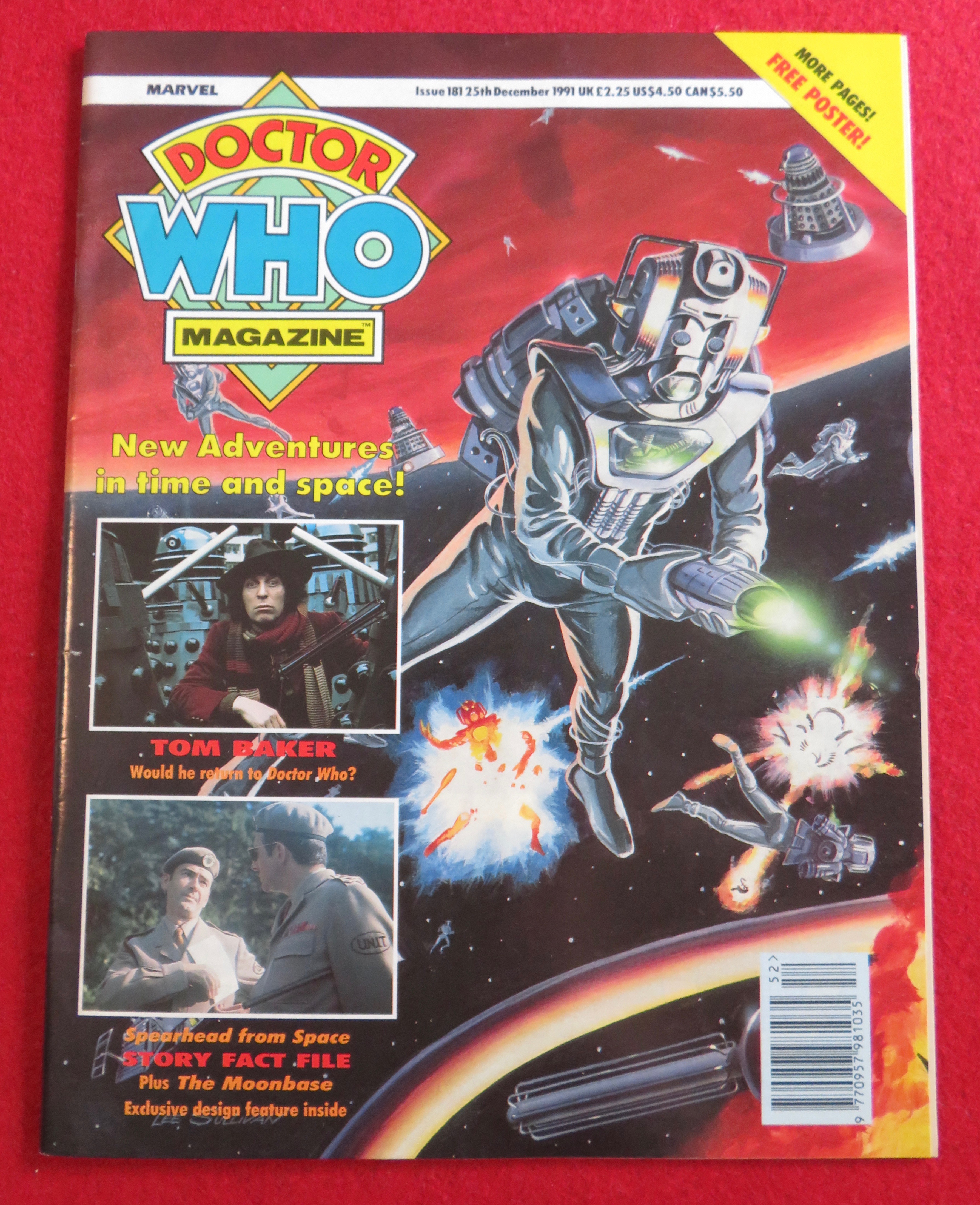 Doctor (Dr) Who Magazine December 25, 1991