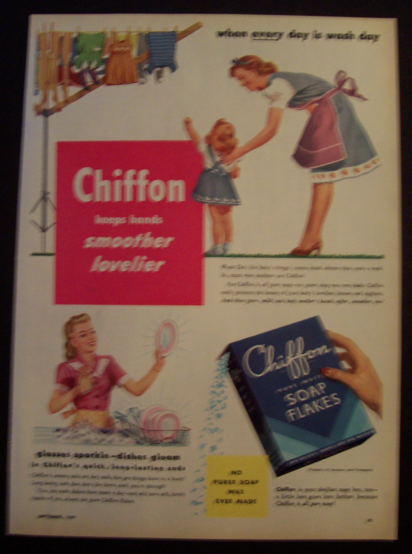 1947  Chiffon  Soap  Flakes