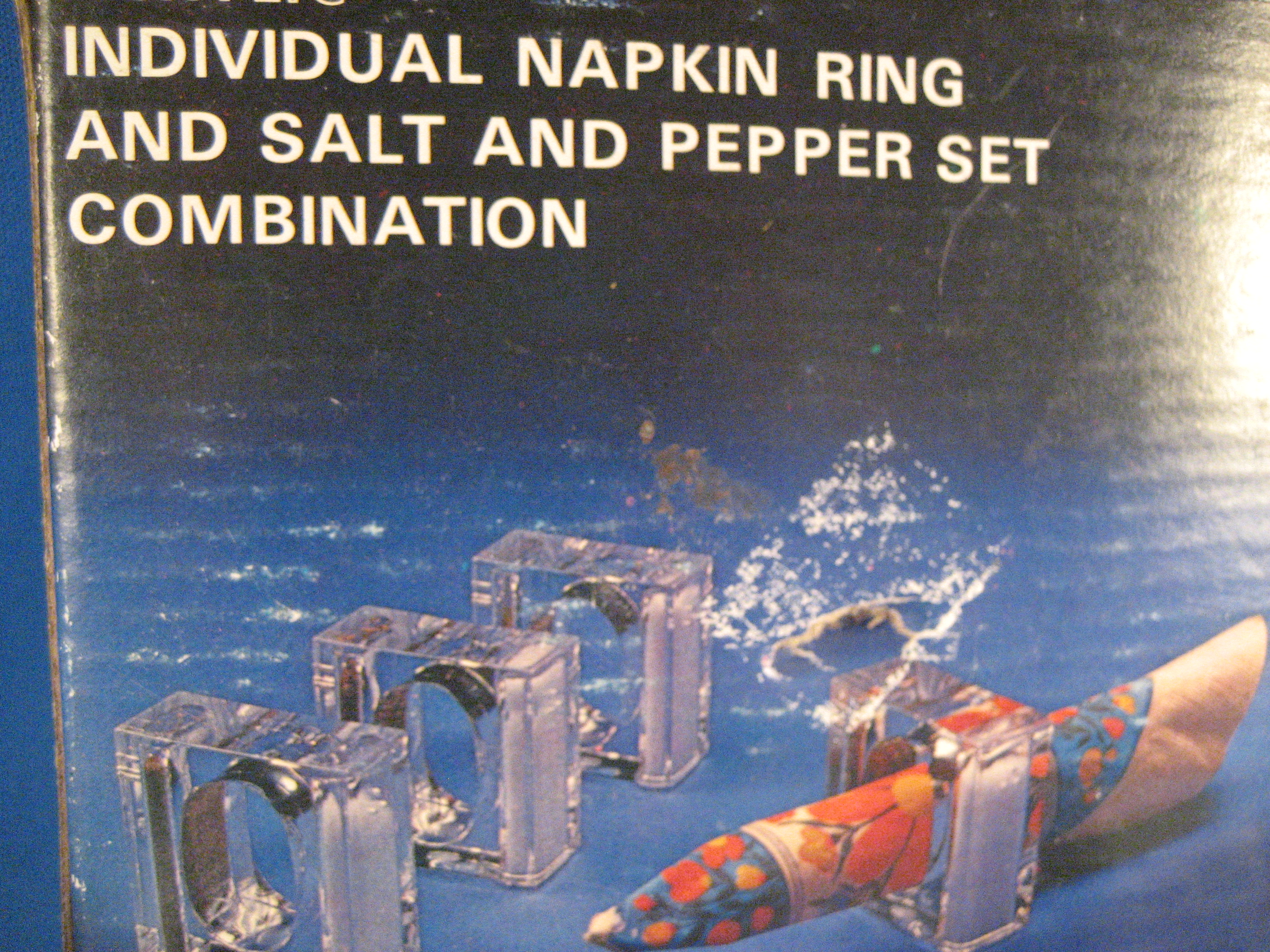 Napkin Ring and Salt and Pepper Set Combination
