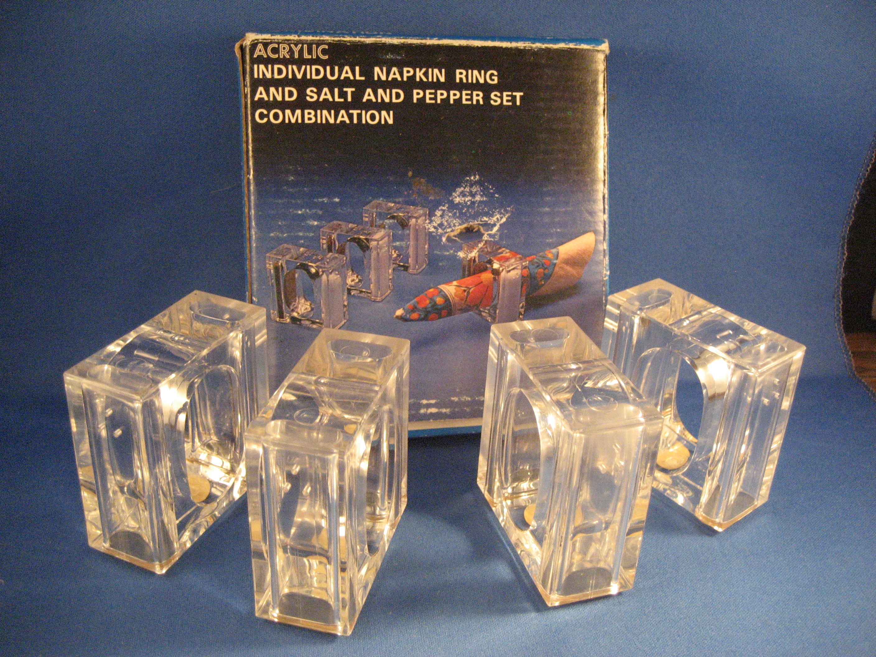 Napkin Ring and Salt and Pepper Set Combination
