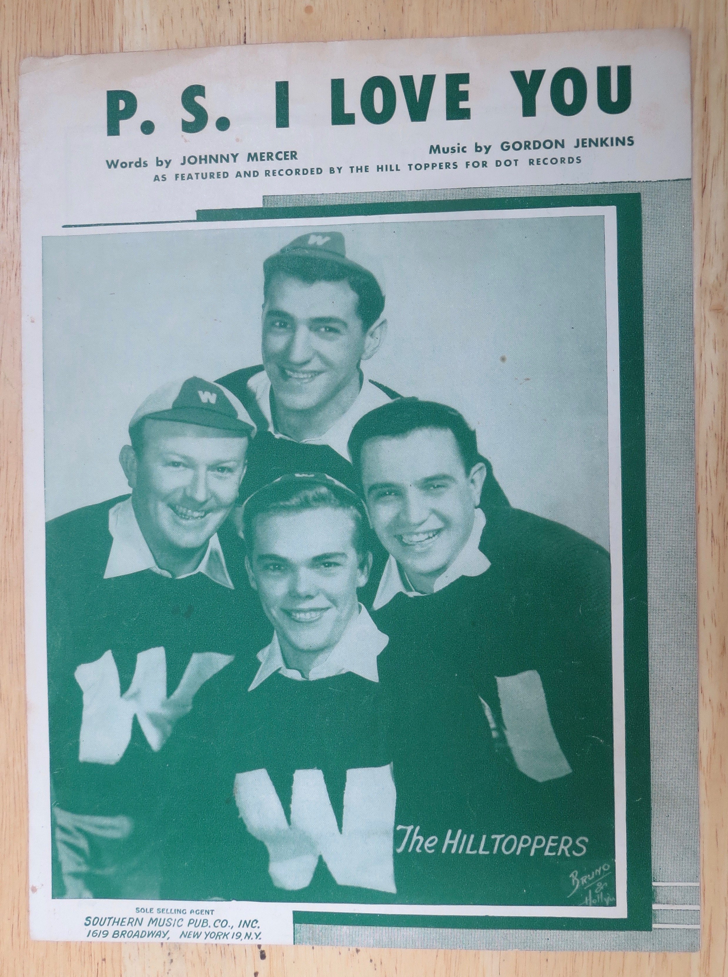 1934 P. S. I Love You Sheet Music By Mercer & Jenkins