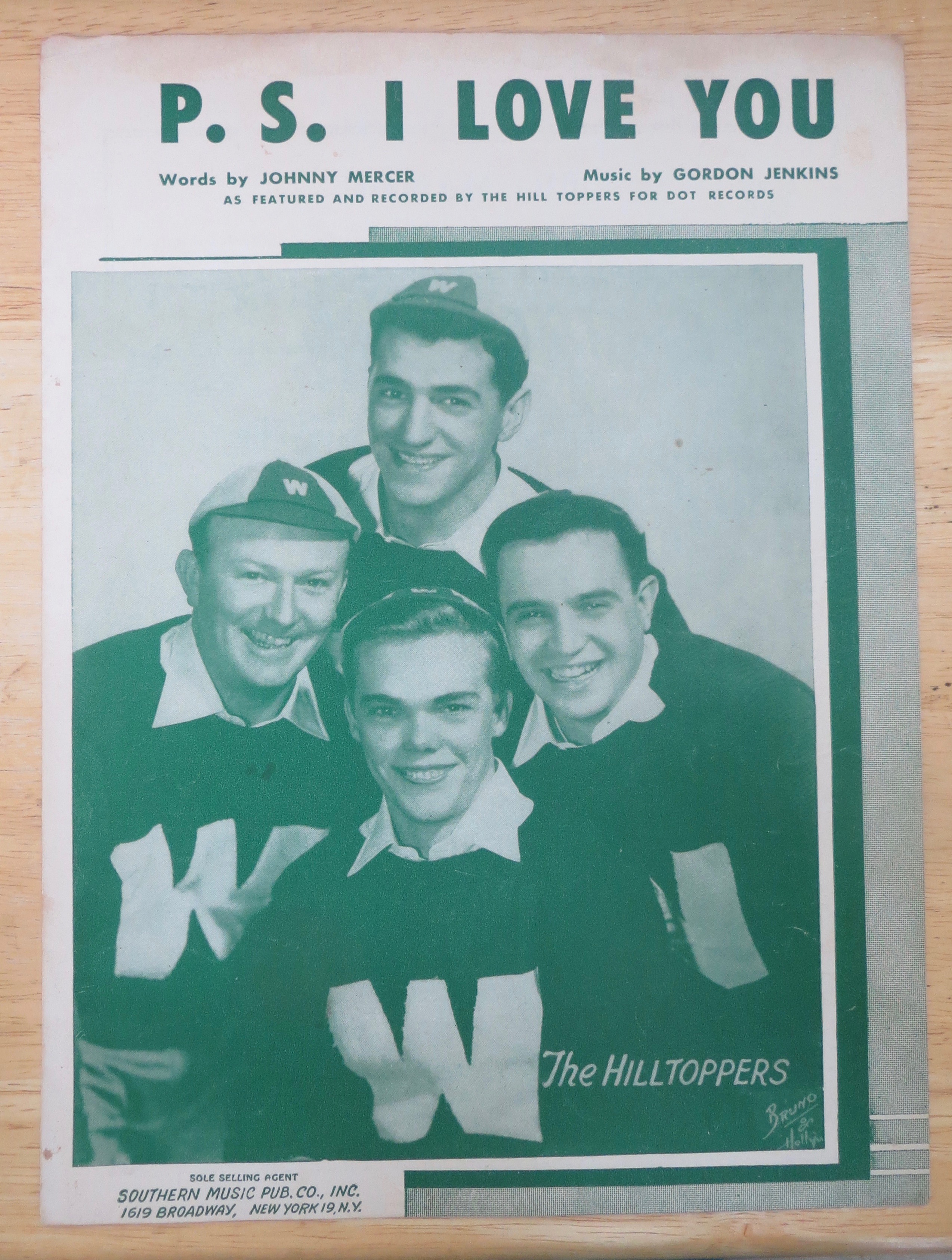 1934 P. S. I Love You Sheet Music By Mercer & Jenkins