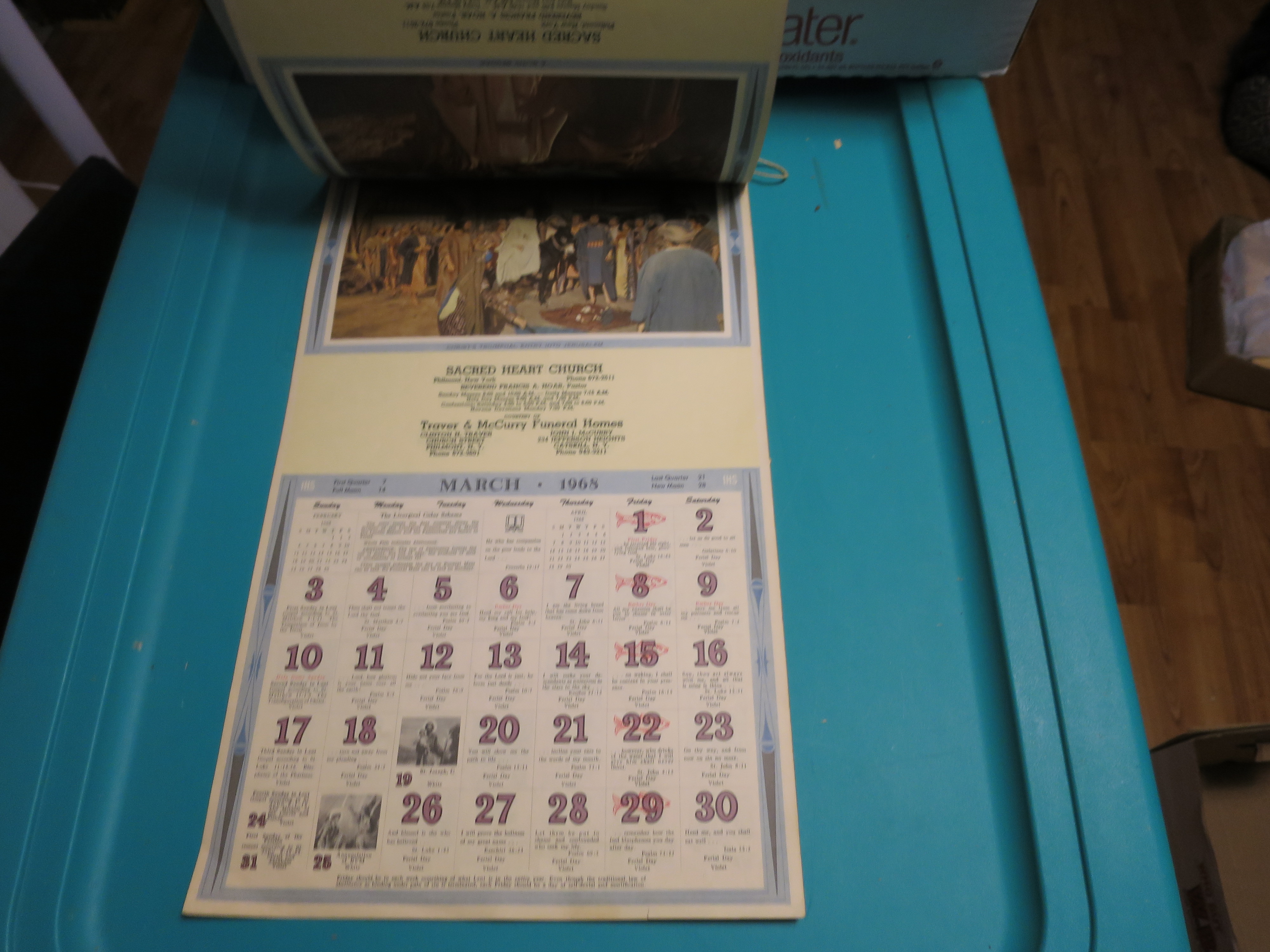 Pope Paul VI 1968 daily catholic adv guide