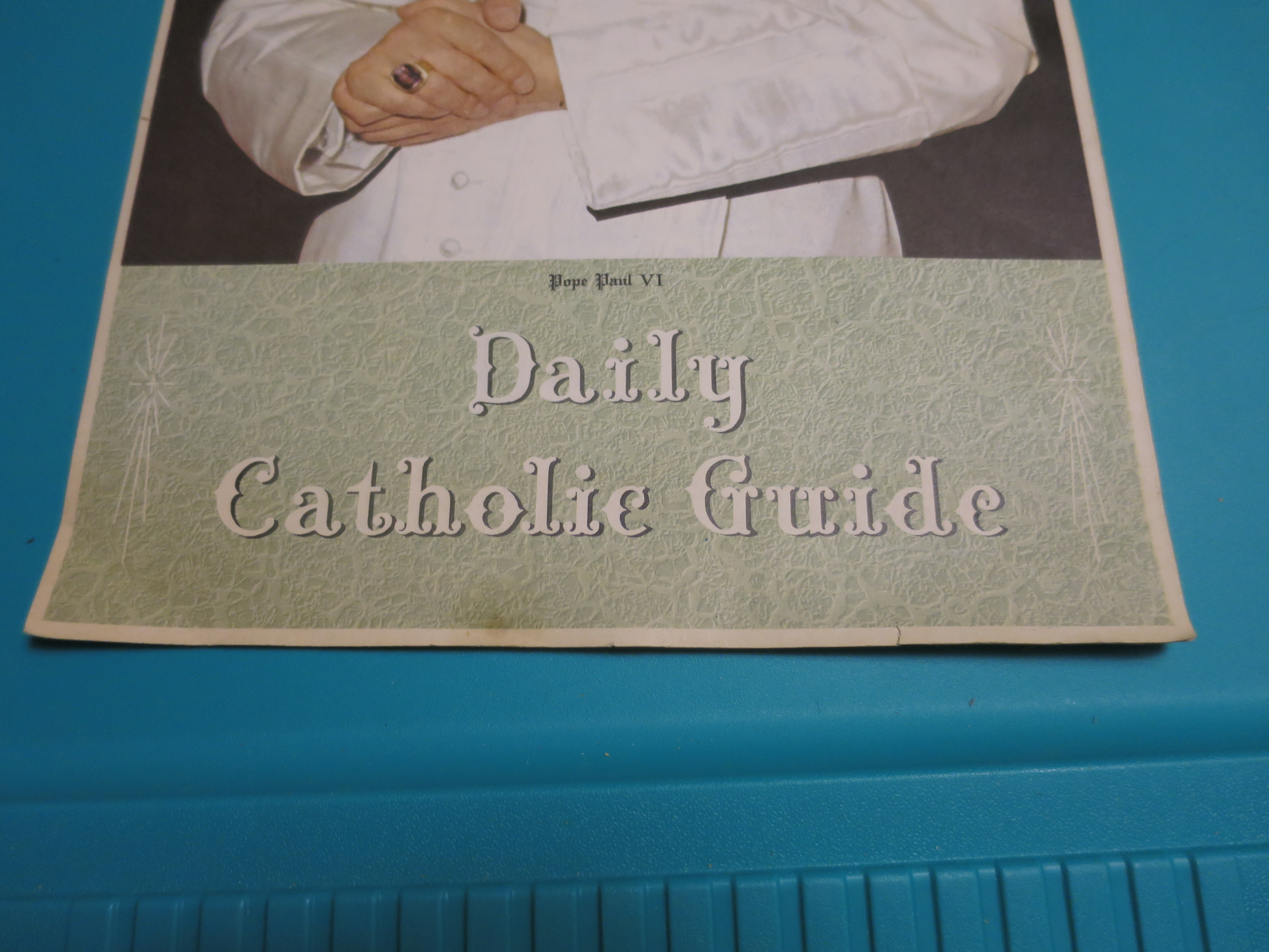 Pope Paul VI 1968 daily catholic adv guide