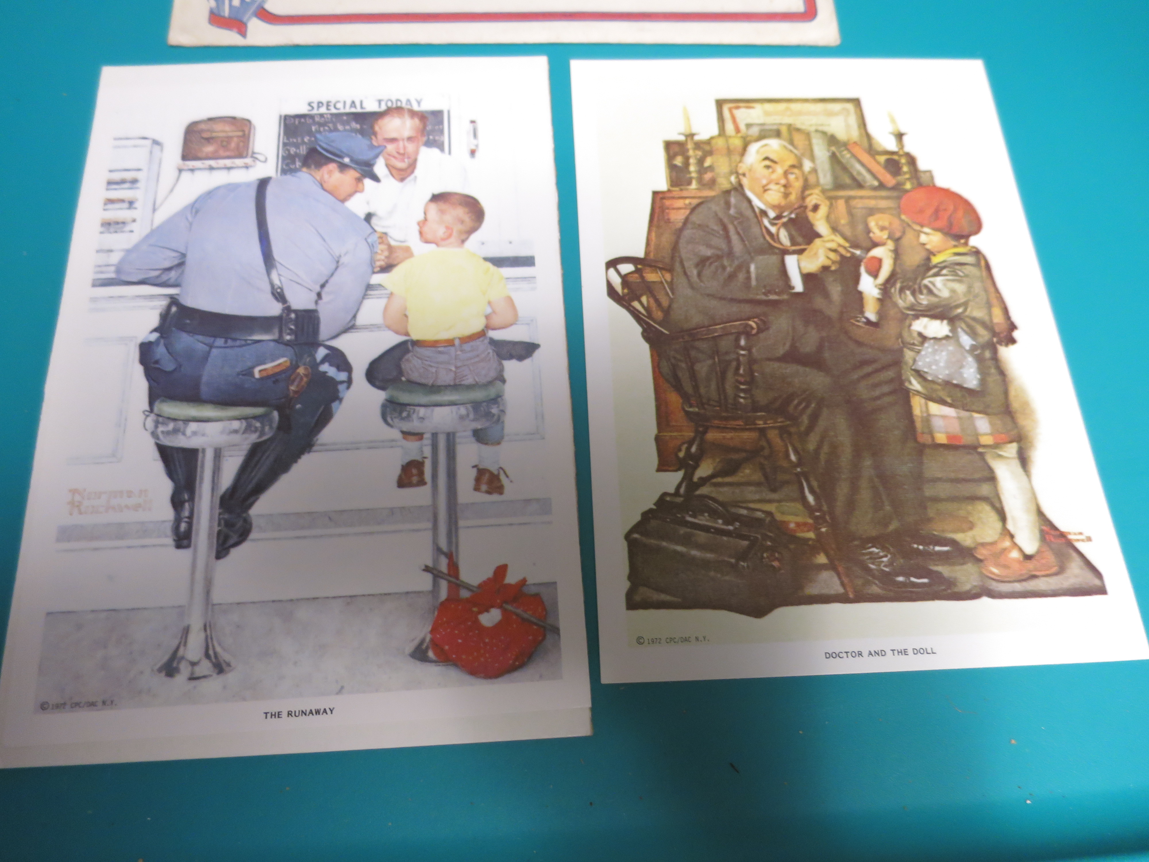 Norman Rockwell Pair Lithograph Prints