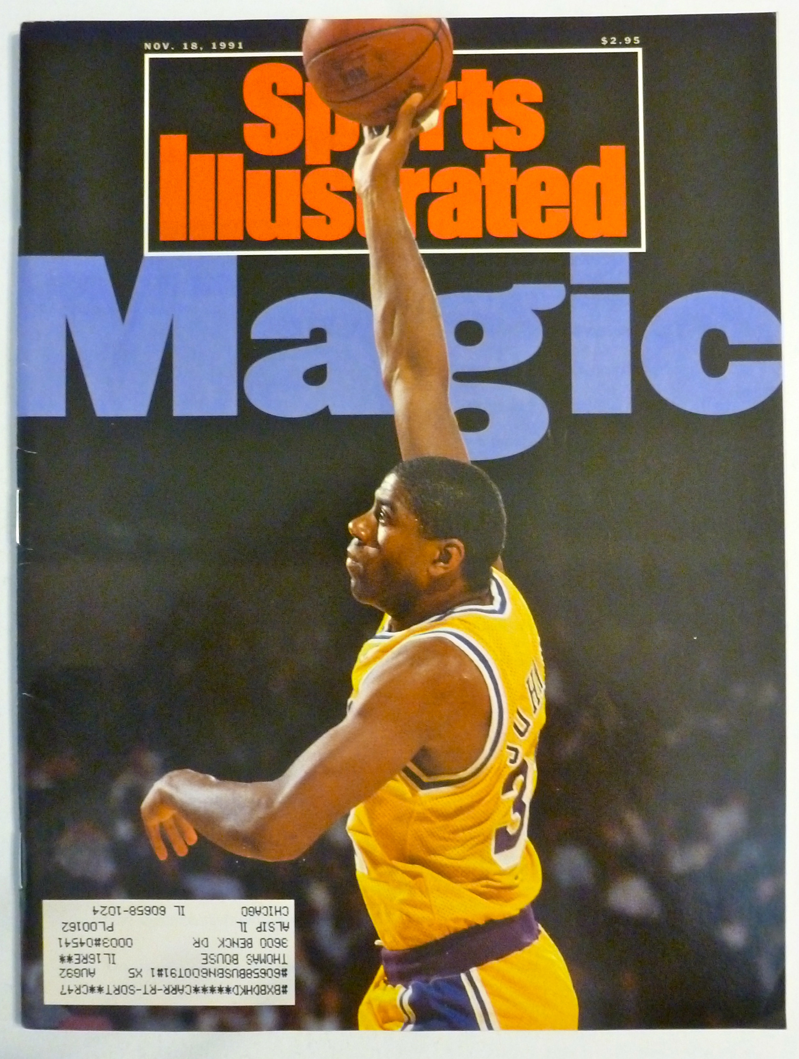 Sports Illustrated Magazine November 18, 1991 Magic