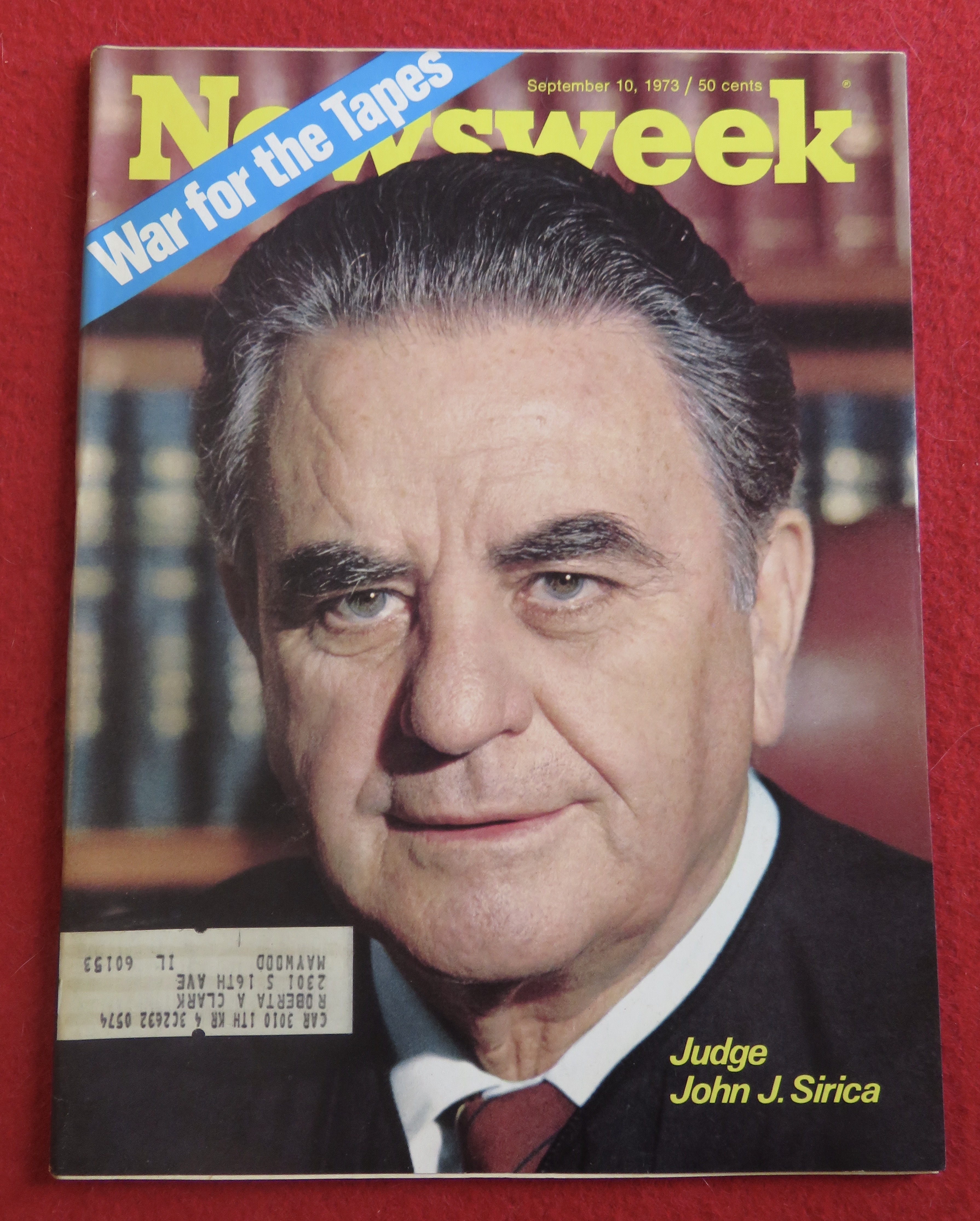 Newsweek Magazine September 10, 1973 Judge Sirica