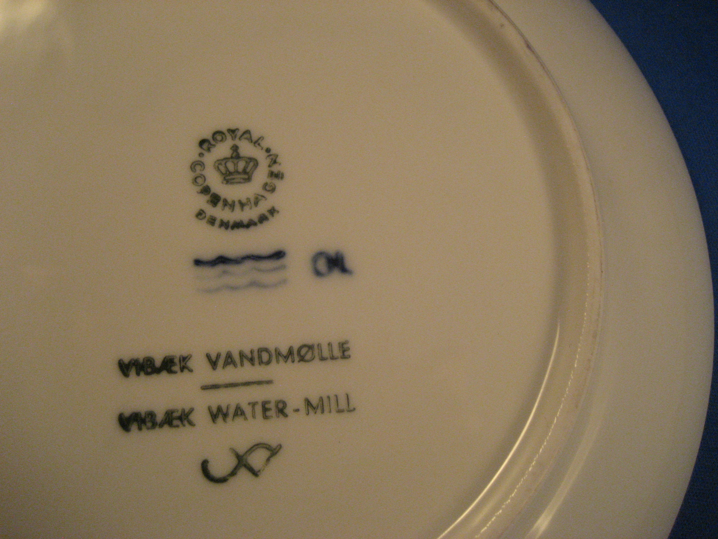 1976 Royal Copenhagen Water Mill Collector Plate