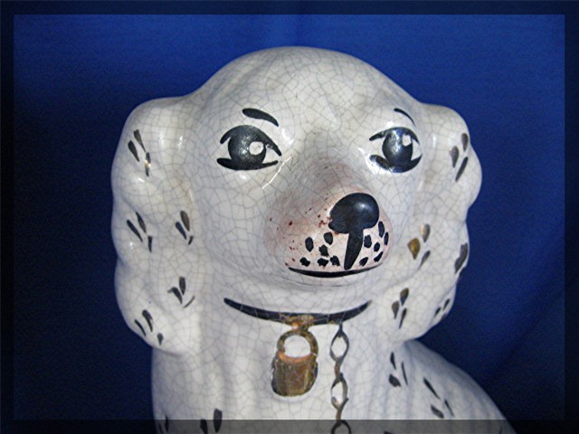 Staffordshire Dogs Pair 12 1/2 inches Tall