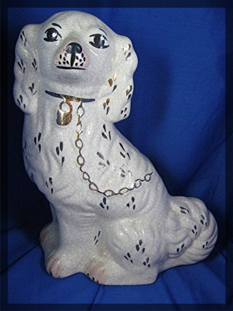 Staffordshire Dogs Pair 12 1/2 inches Tall