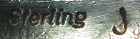 Native American Sterling Silver  Bangle J Jackson