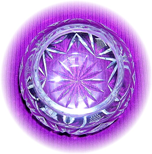 Cut Glass Powder Bowl
