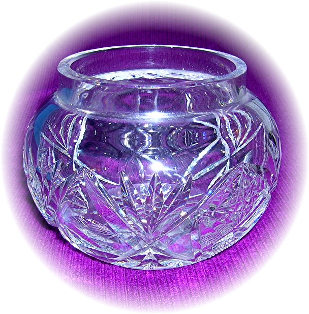 Cut Glass Powder Bowl