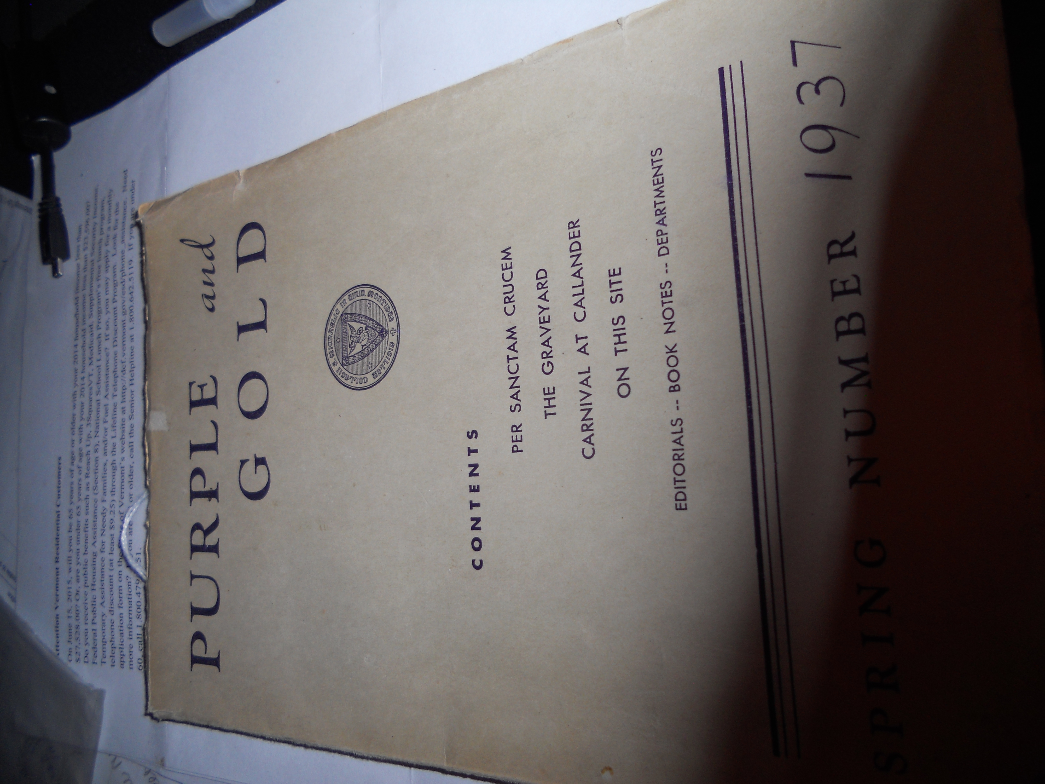St. Michael's College Book Spring 1937