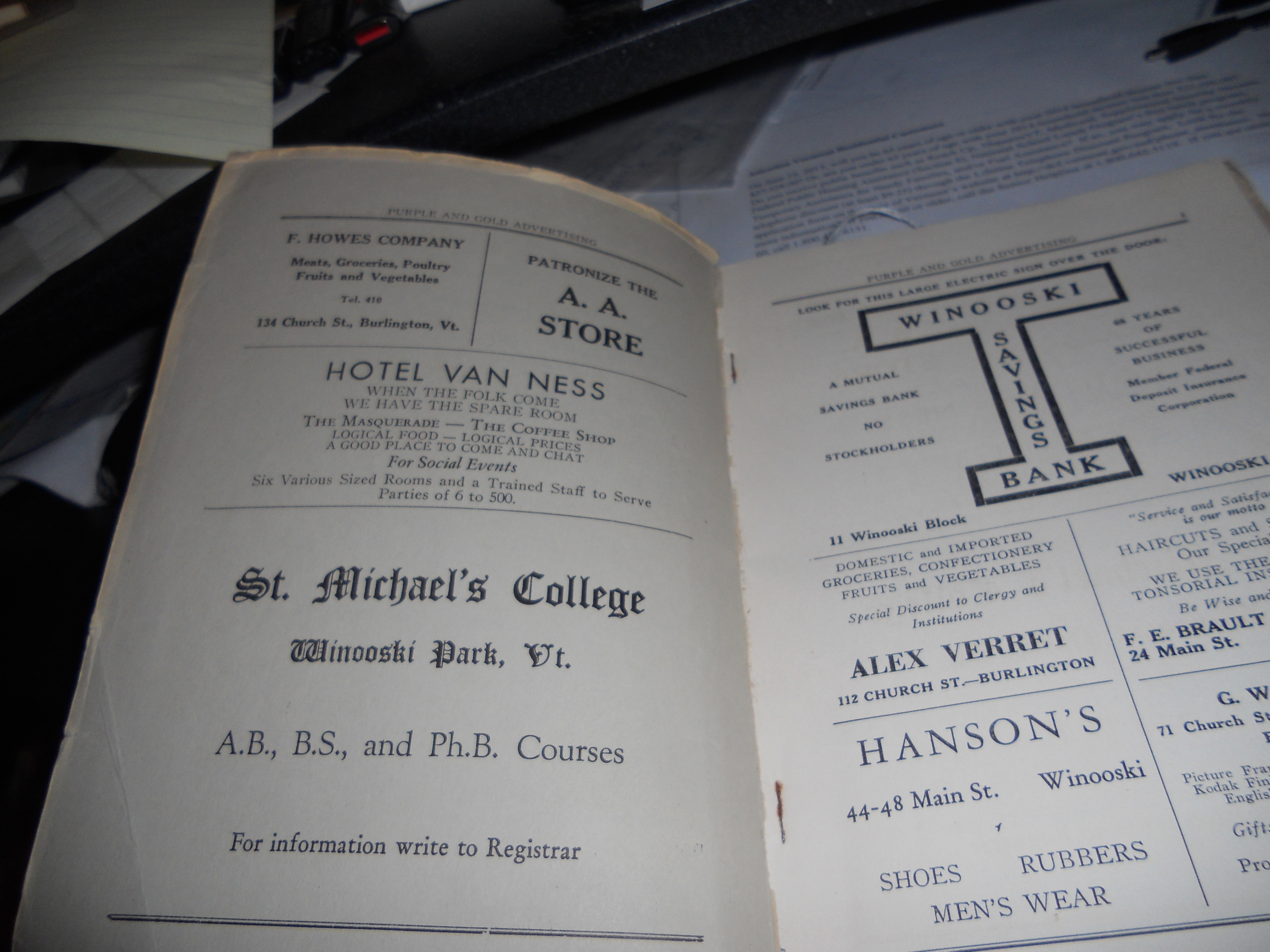 St. Michael's College Book Spring 1937