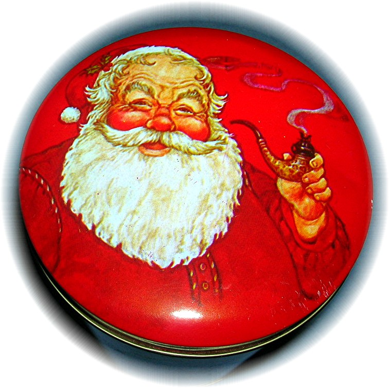 Santa Clause Canister Tin