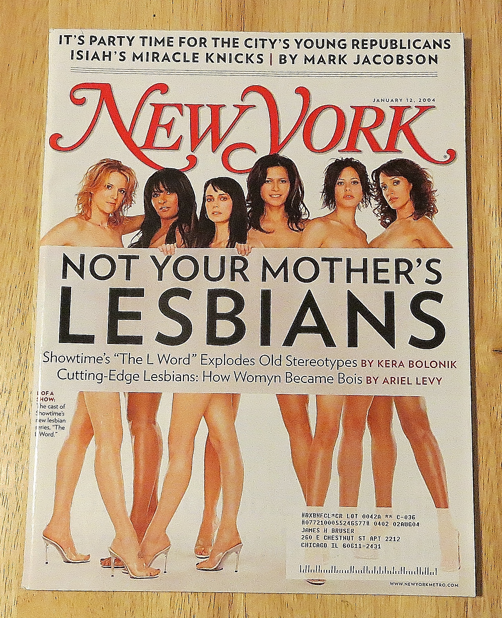 New Yorker Magazine January 12, 2004 Lesbians