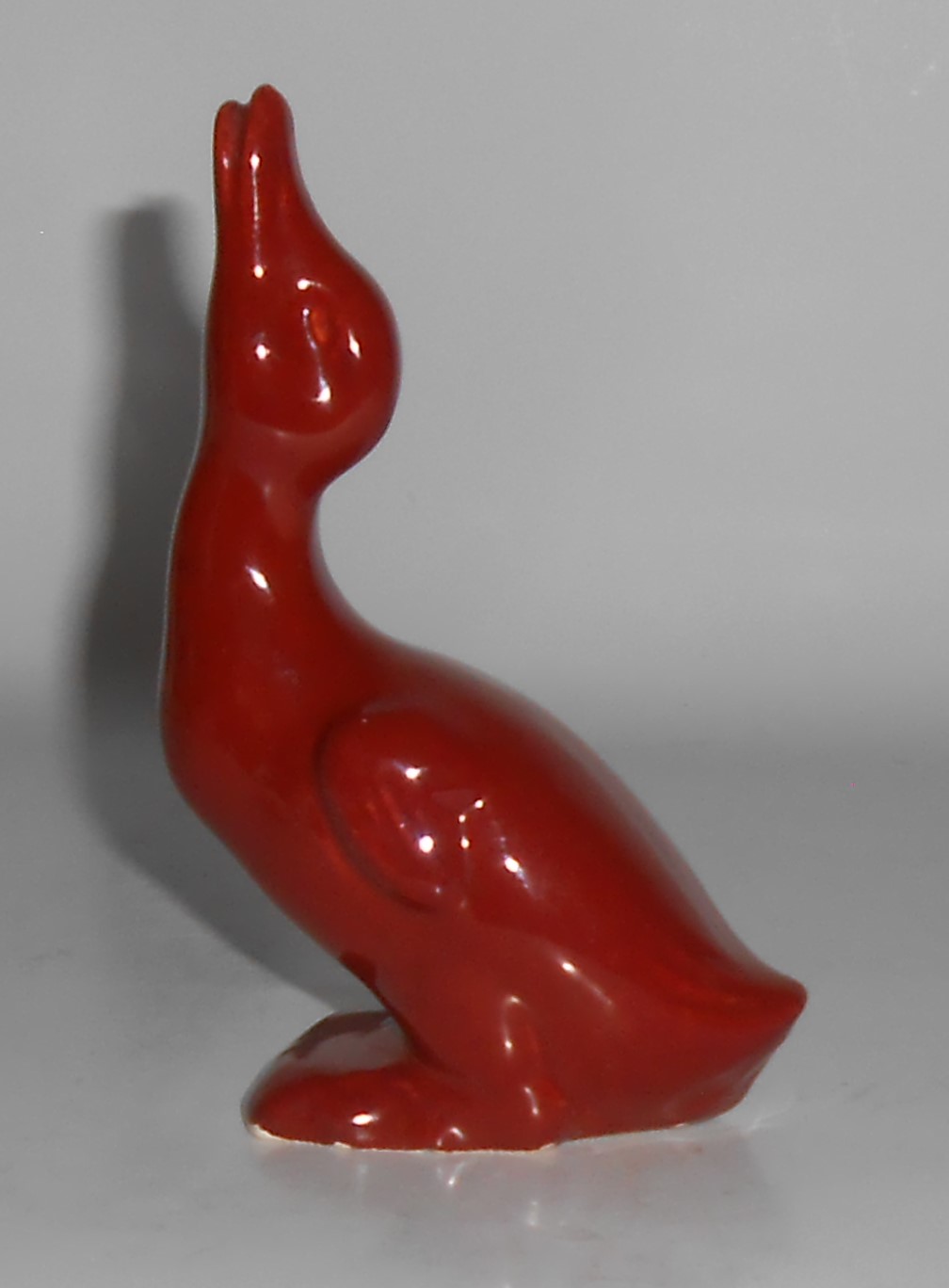 Metlox Art Pottery Rust Duck Figurine