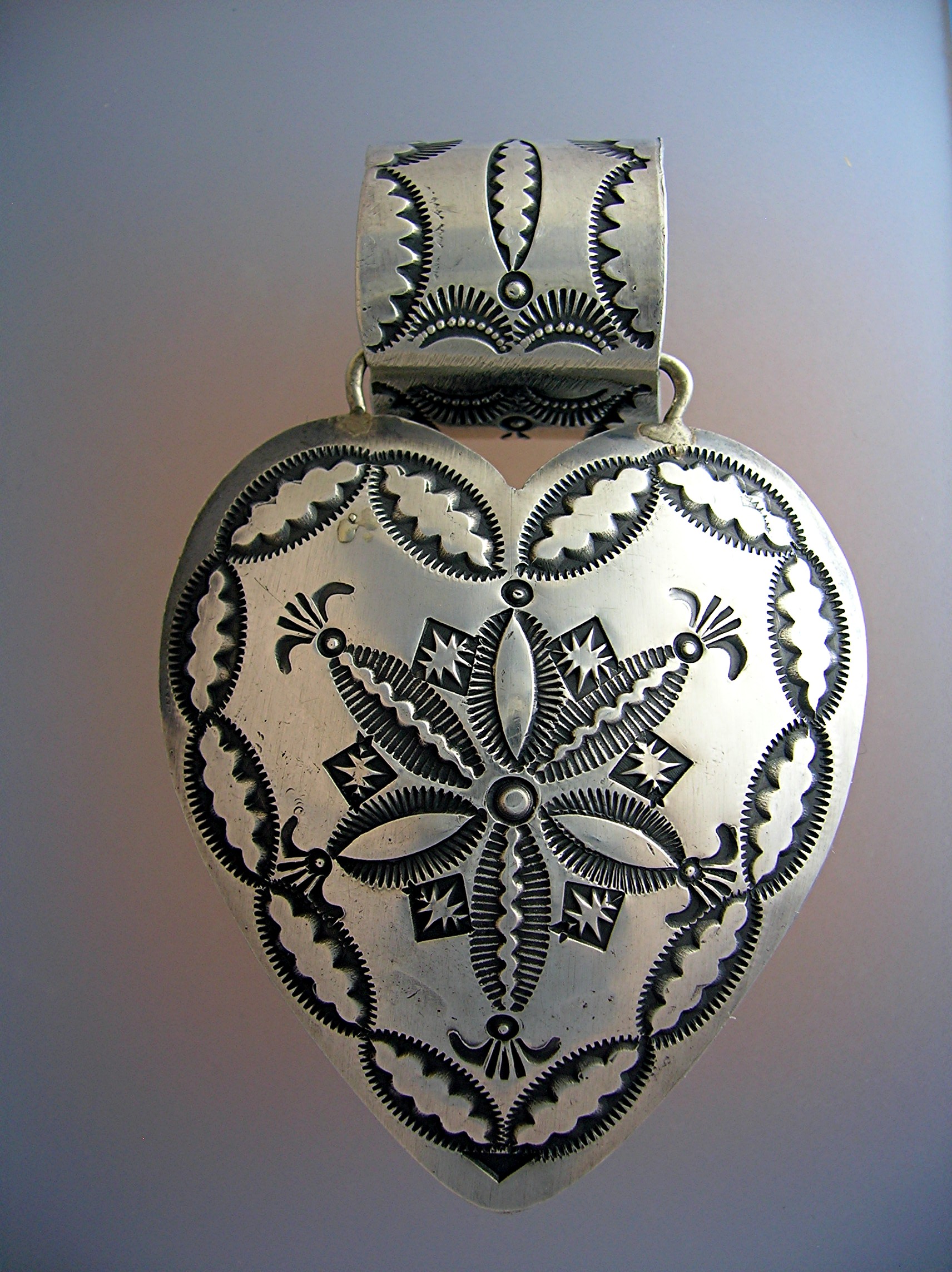 Rocki Gorman Sterling Silver Heart Pendant V. Platero