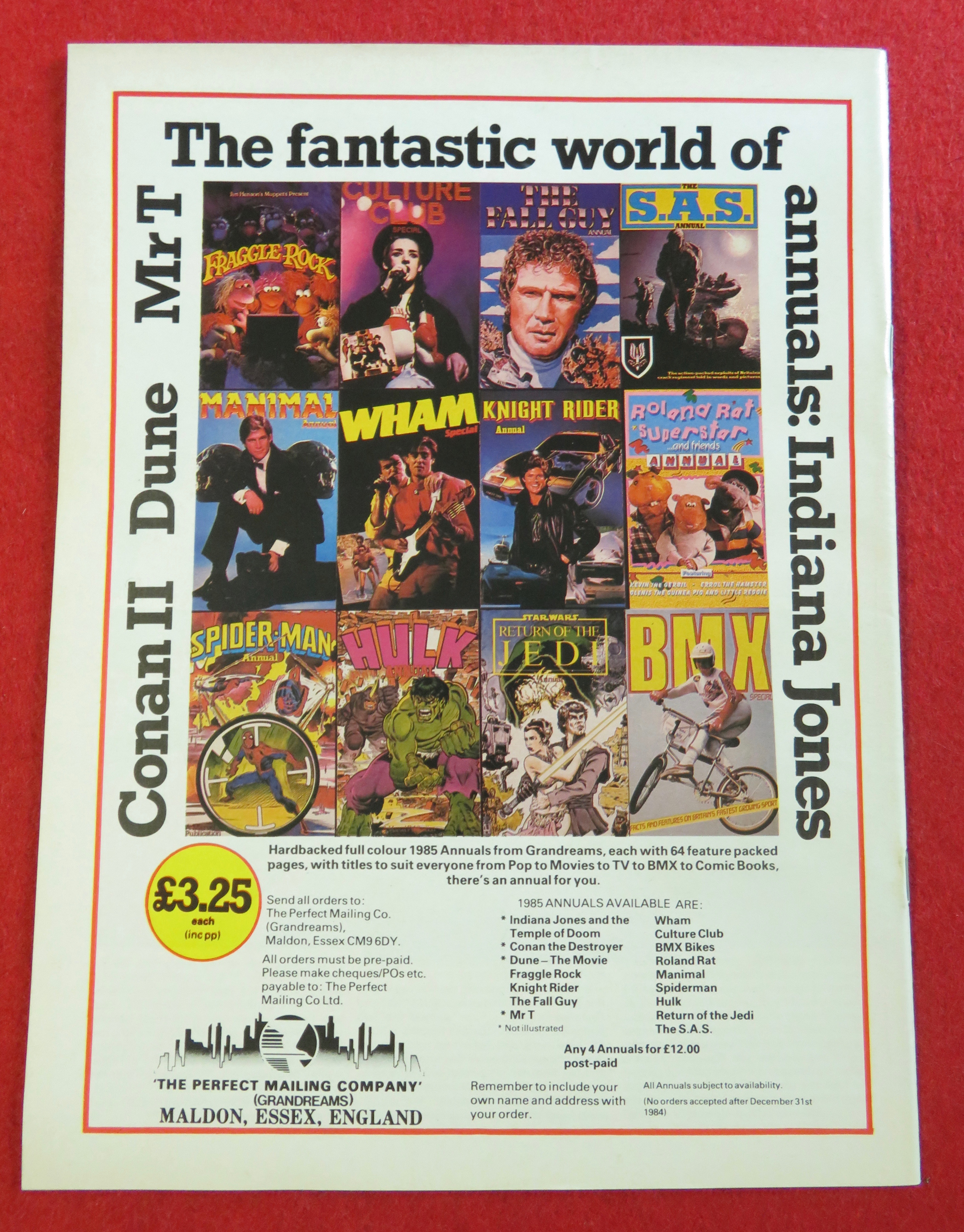 Doctor (Dr) Who Magazine November 1984 Eric Saward