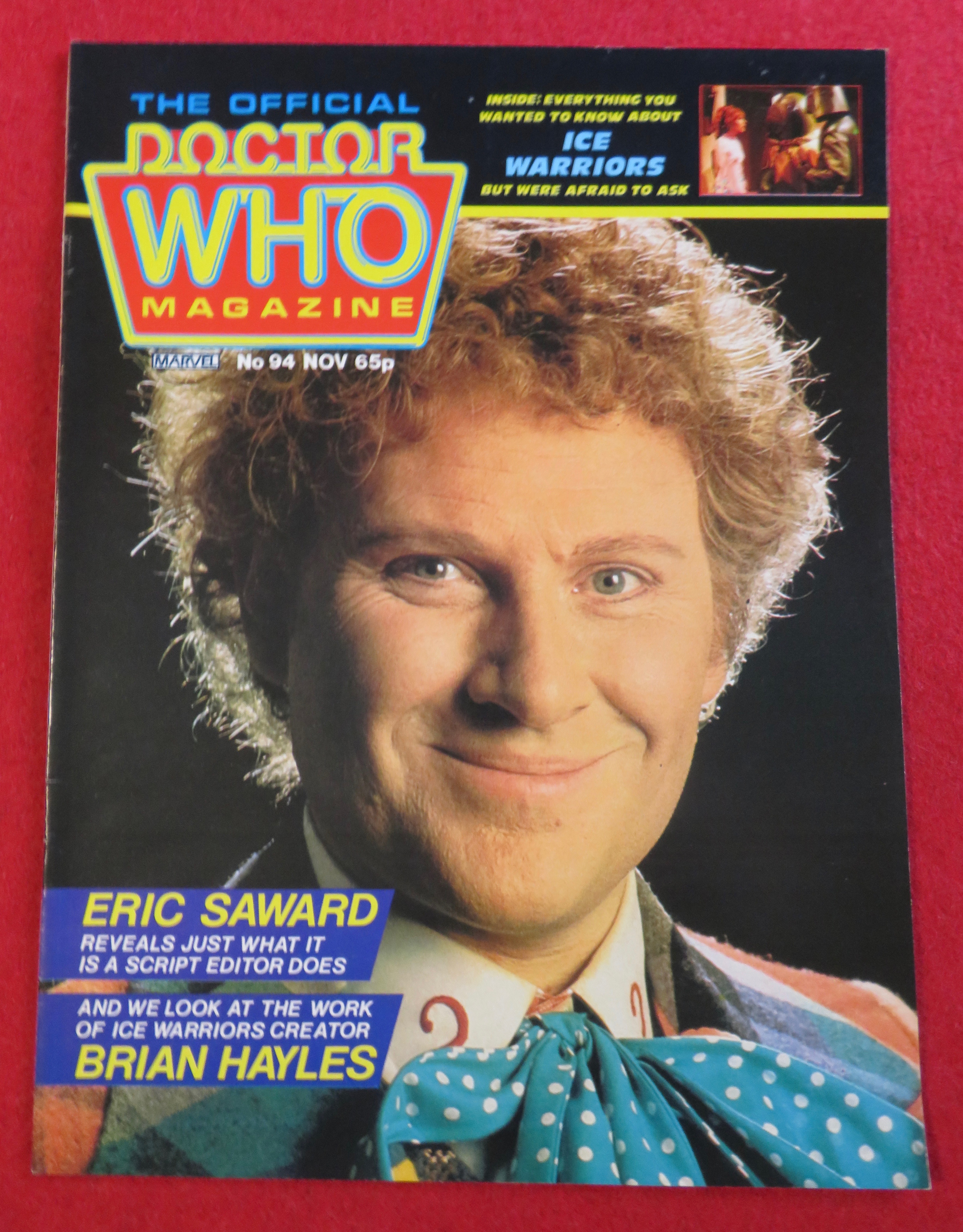 Doctor (Dr) Who Magazine November 1984 Eric Saward