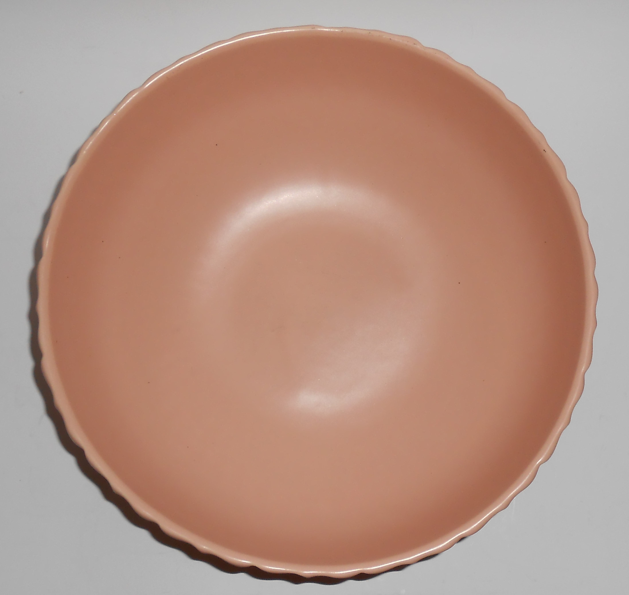 Franciscan Pottery Coronado Satin Coral Salad Bowl Mint