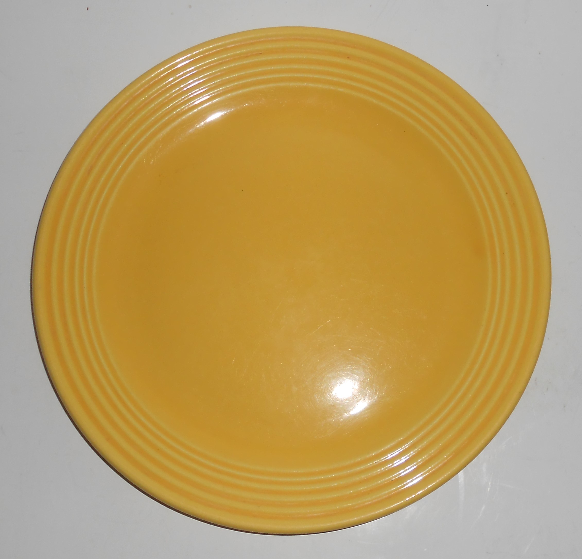 Bauer Pottery Monterey Ring Yellow Luncheon Plate