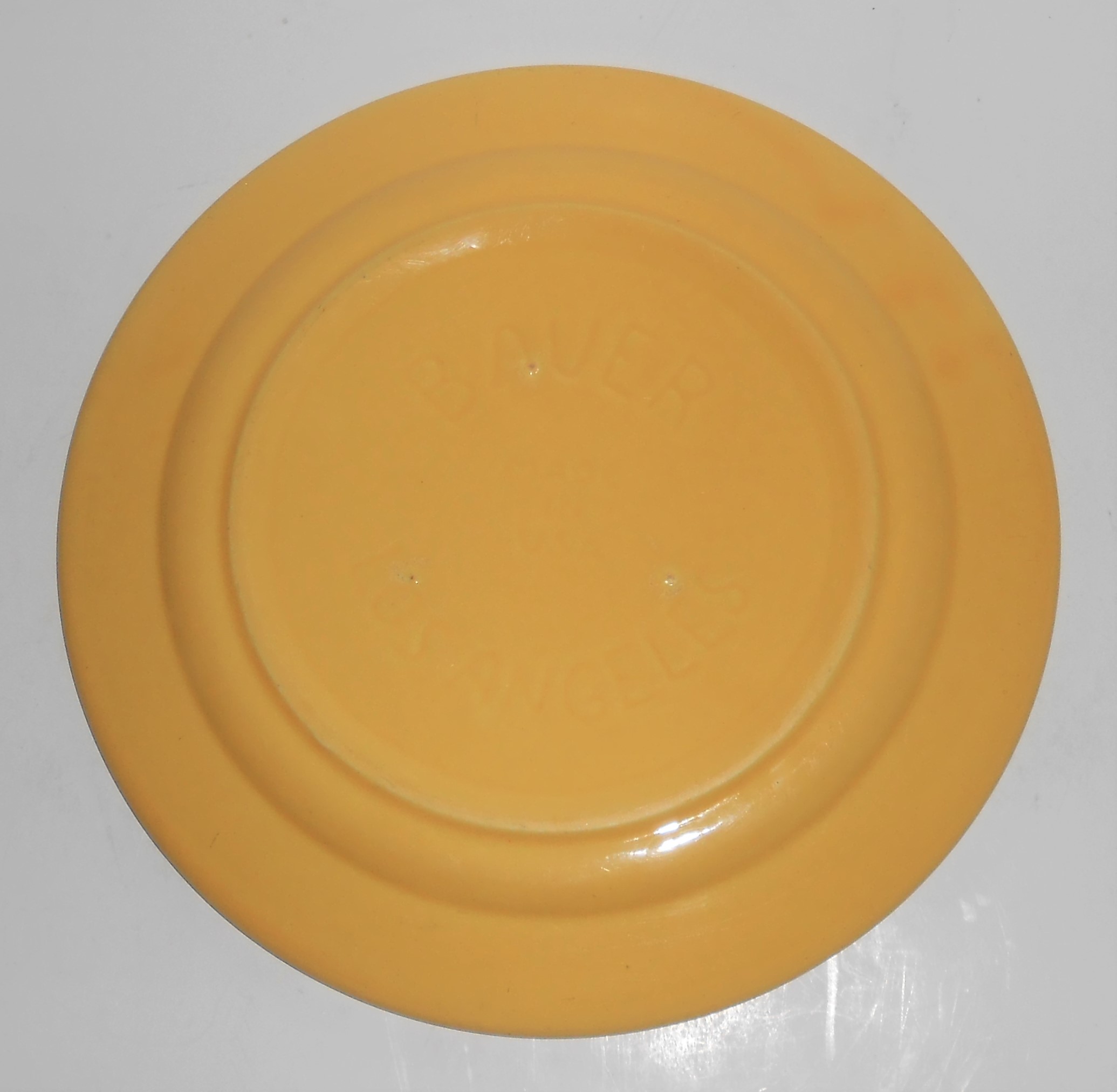 Bauer Pottery Monterey Ring Yellow Luncheon Plate