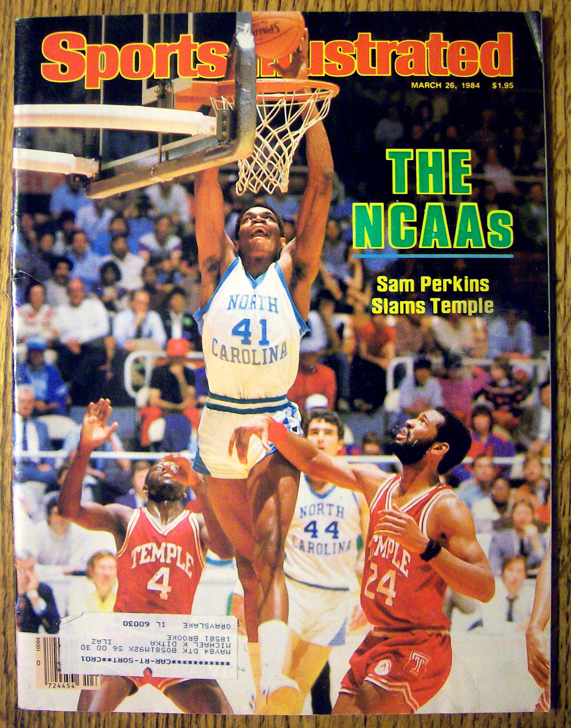 Sports Illustrated Magazine-March 26, 1984-Sam Perkins