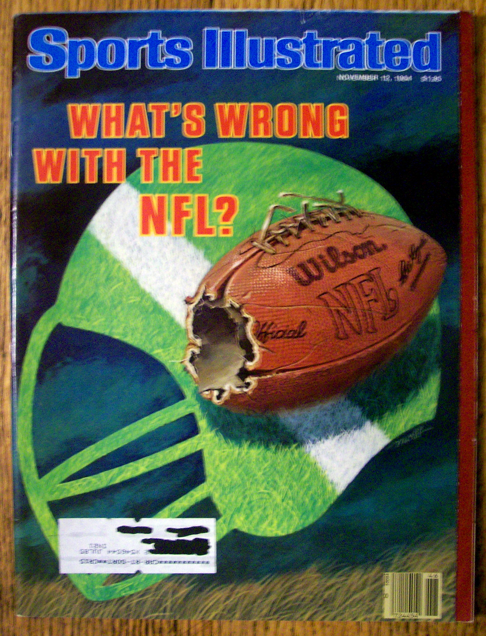 Sports Illustrated Magazine-November 12, 1984-NFL